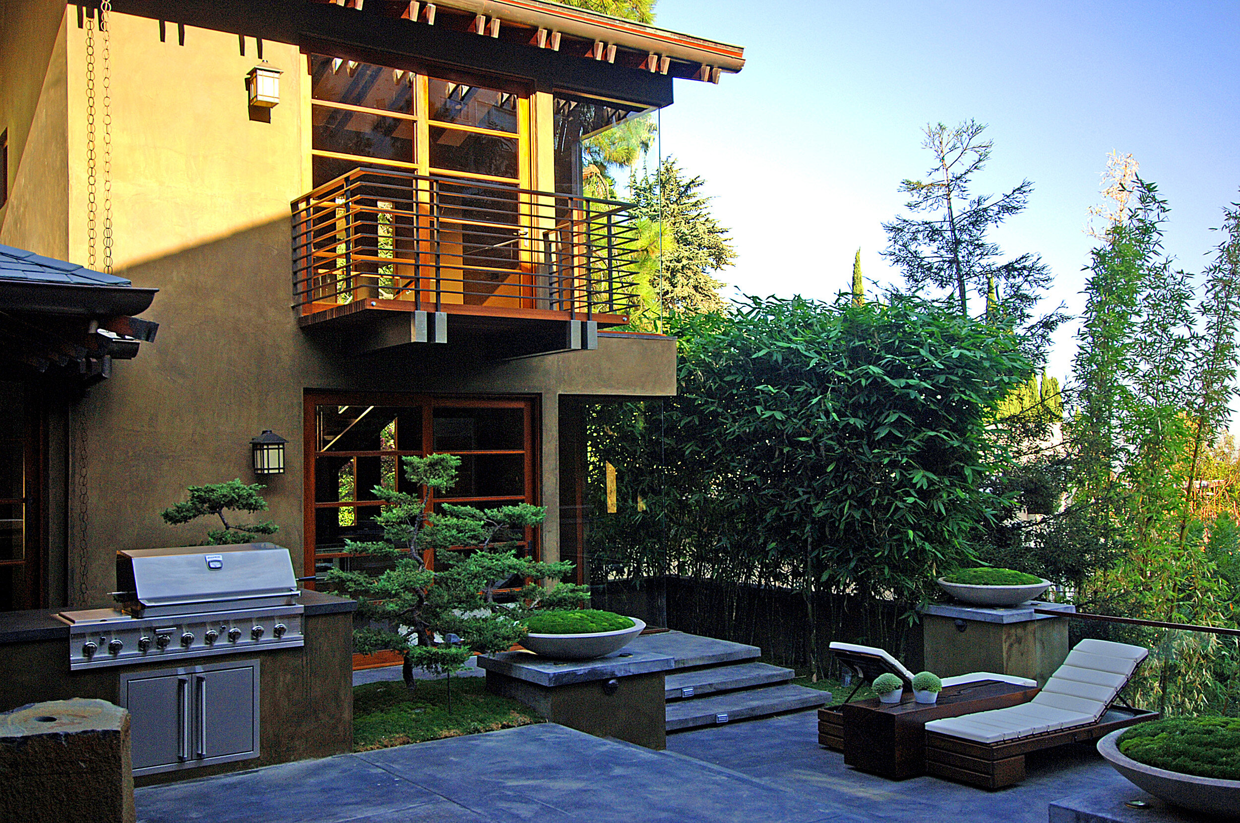 9342 sierra mar, a custom hollywood hills home with warm modern design & luxury water — whipple russell architects