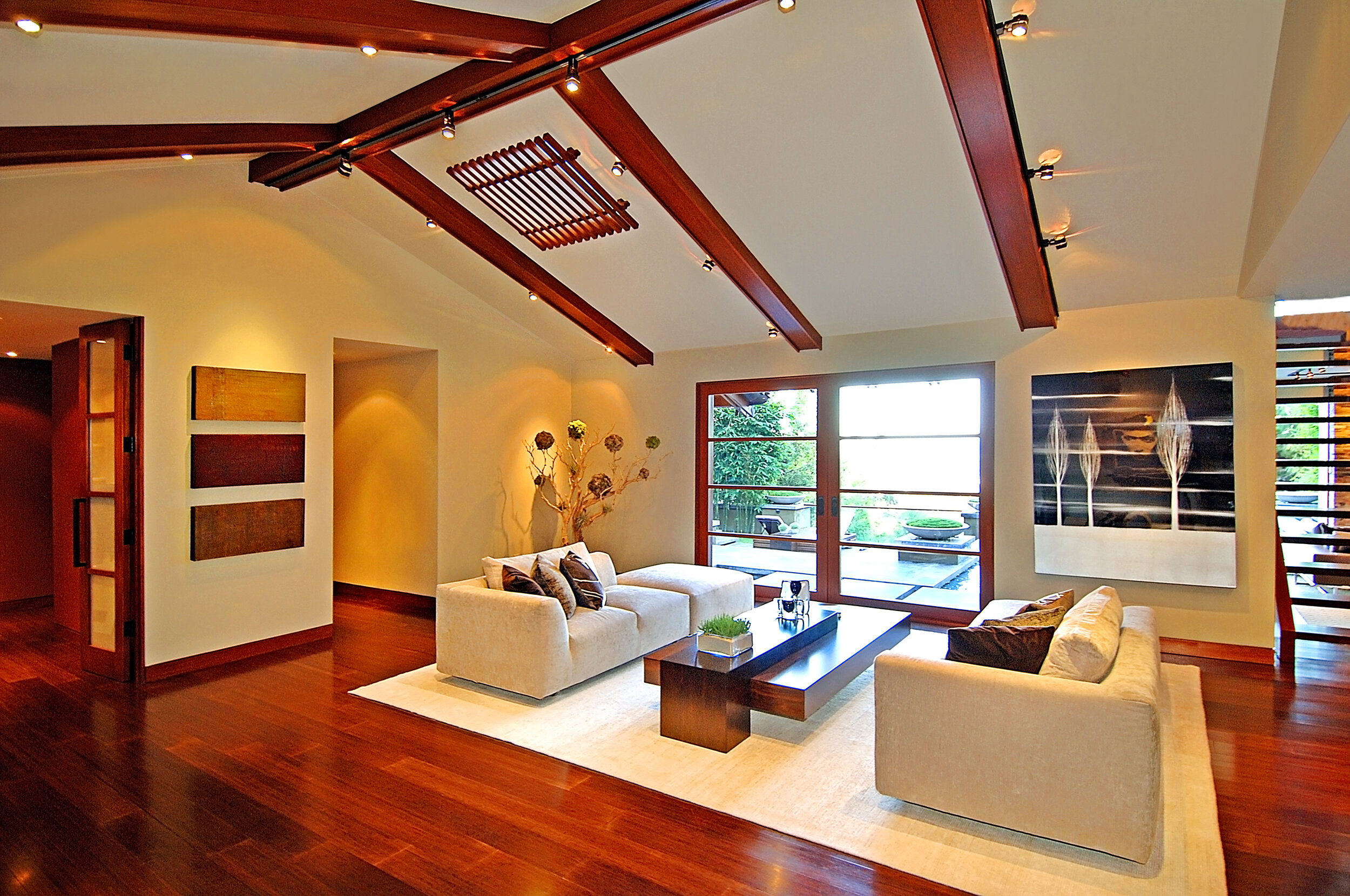 9342 sierra mar, a custom hollywood hills home with warm modern design & luxury water — whipple russell architects