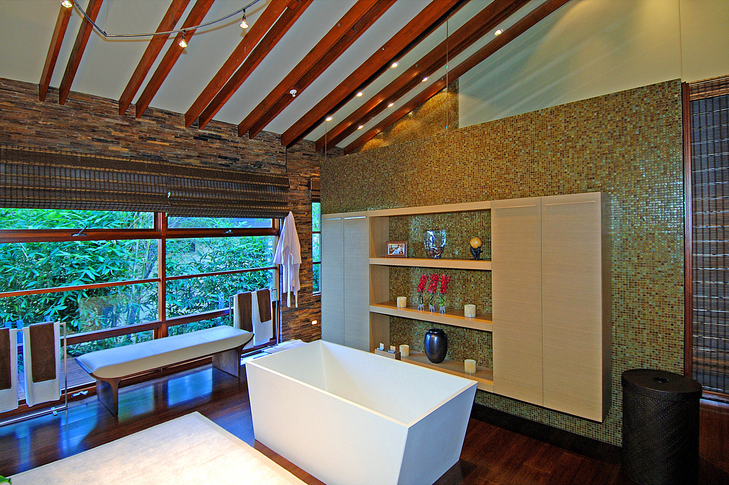 9342 sierra mar, a custom hollywood hills home with warm modern design & luxury water — whipple russell architects