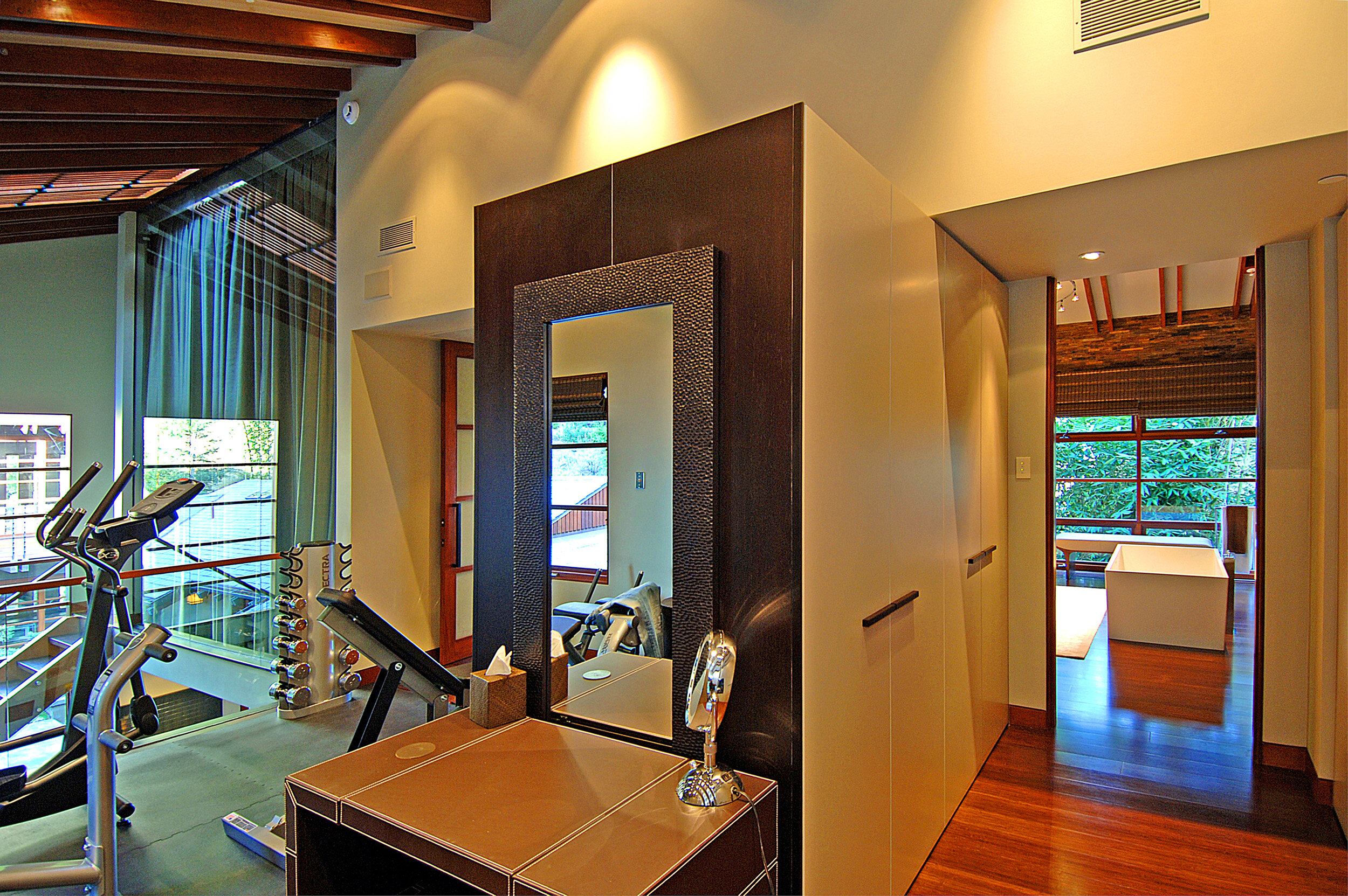 9342 sierra mar, a custom hollywood hills home with warm modern design & luxury water — whipple russell architects