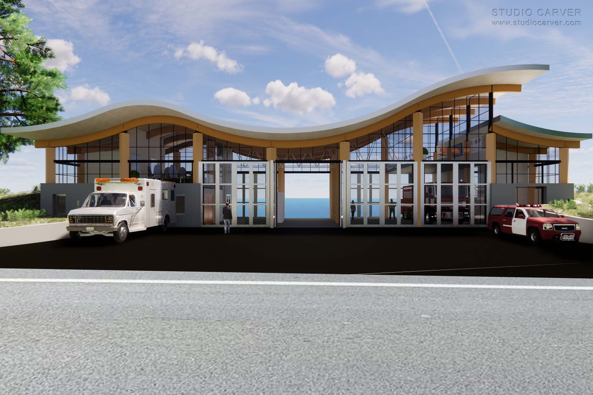 South Coast Fire Station Contemporary Architecture — Studio Carver Architects