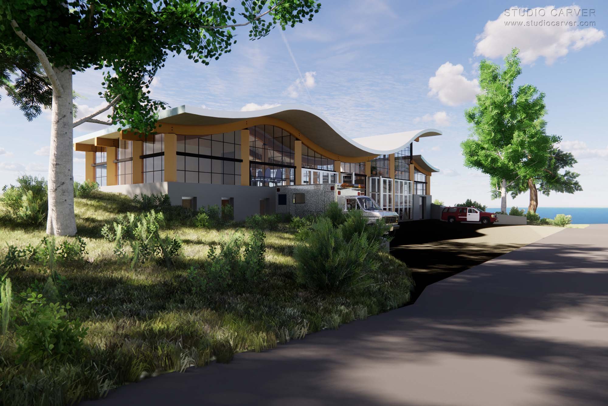 South Coast Fire Station Contemporary Architecture — Studio Carver Architects