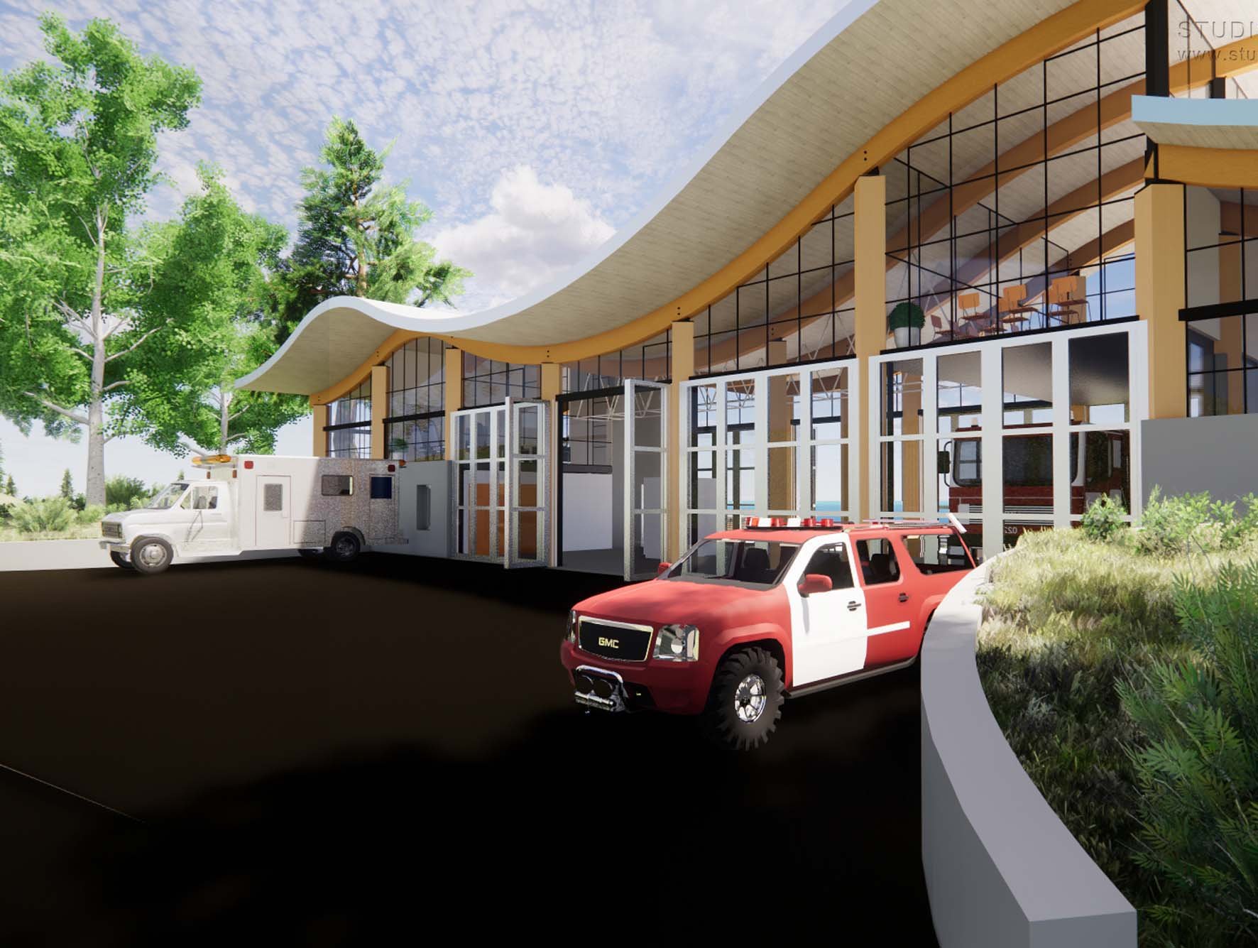 South Coast Fire Station Contemporary Architecture — Studio Carver Architects