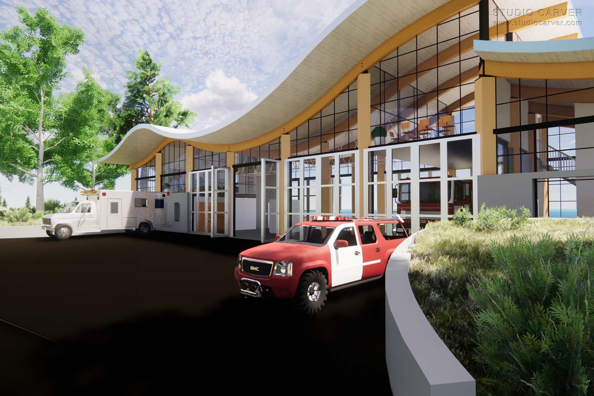 South Coast Fire Station Contemporary Architecture — Studio Carver Architects