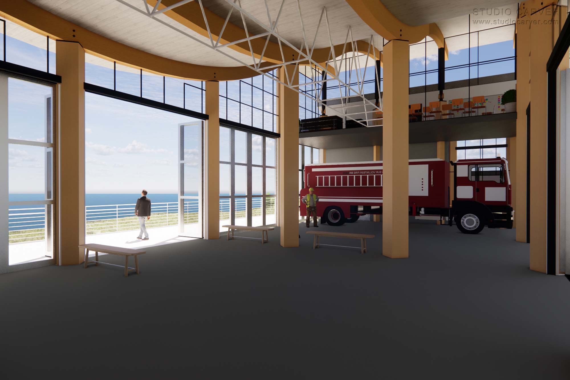 South Coast Fire Station Contemporary Architecture — Studio Carver Architects