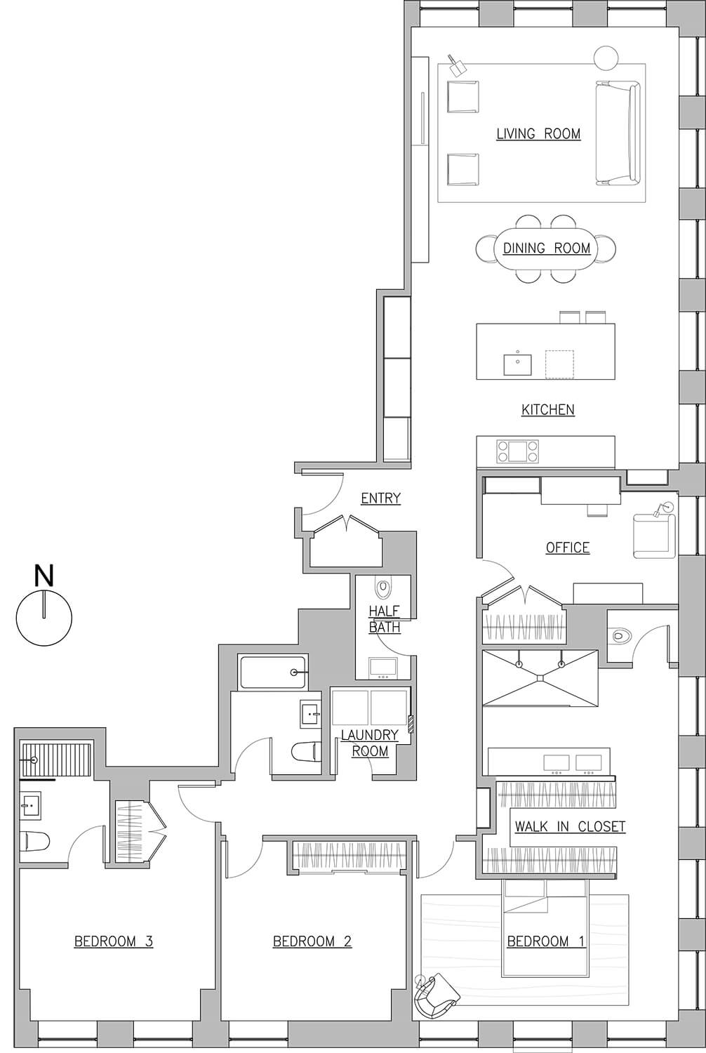 Dumbo Apartment — Home - SHERMAN ARCHITECTS