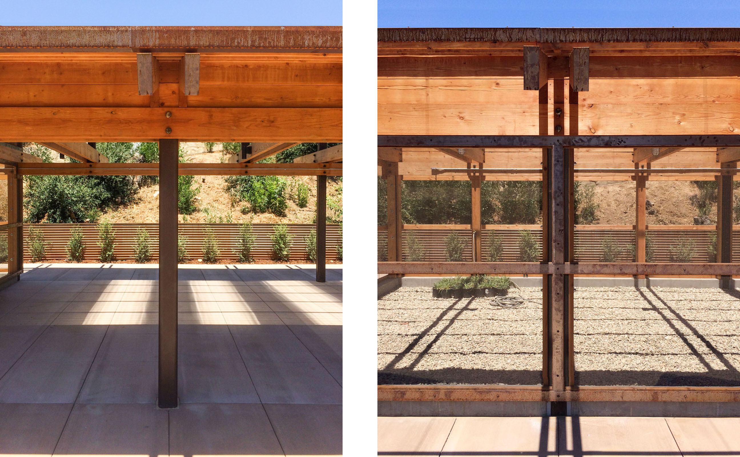 Green Shade Structure — Ferguson-Ettinger Architects