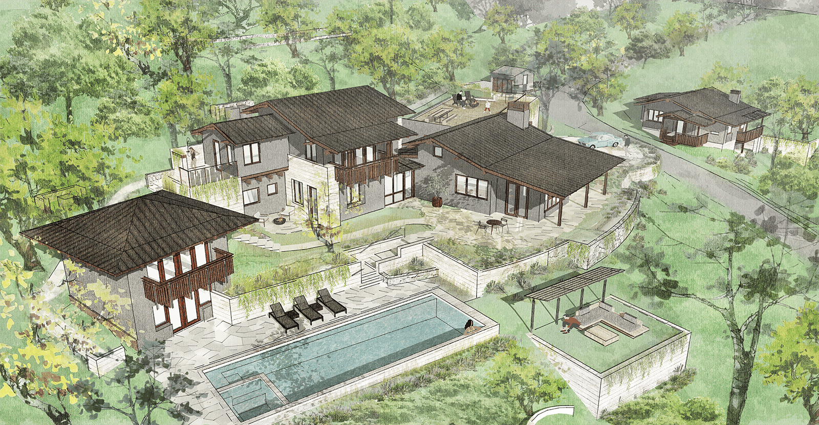 Mountainside Home — Blackbird Architects, Santa Barbara, California - Residential & Commercial