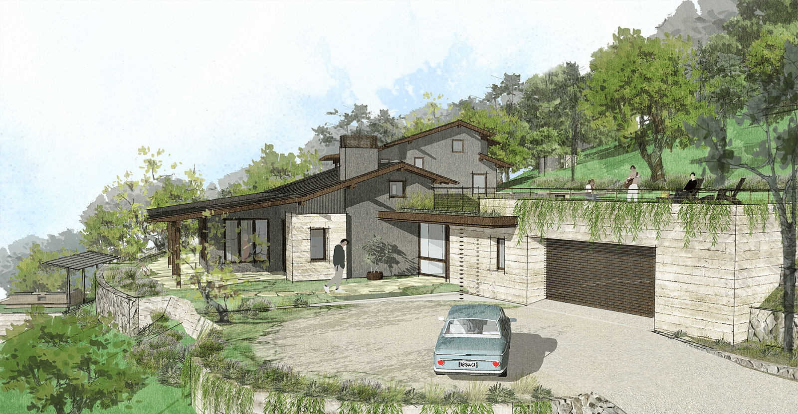 Mountainside Home — Blackbird Architects, Santa Barbara, California - Residential & Commercial