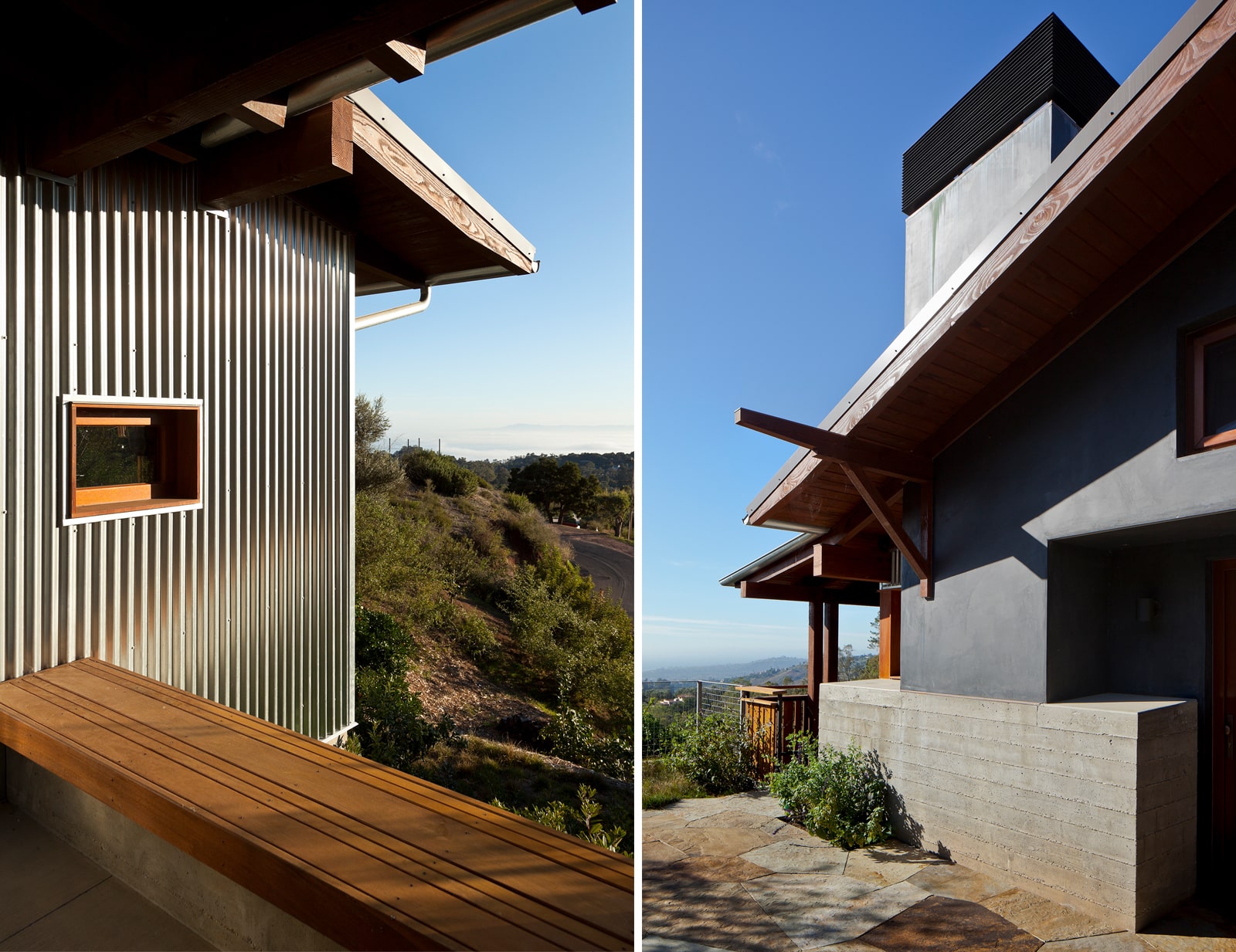Mountainside Studio wildfire rebuild by Santa Barbara Architects — Blackbird Architects, Santa Barbara, California - Residential & Commercial