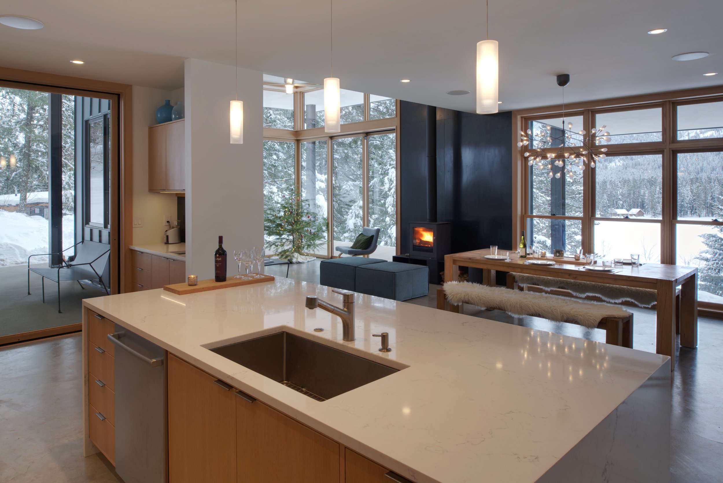 Nelson Cabin — Methow Valley Cabin — CAST architecture - Seattle Architect Modern Architect