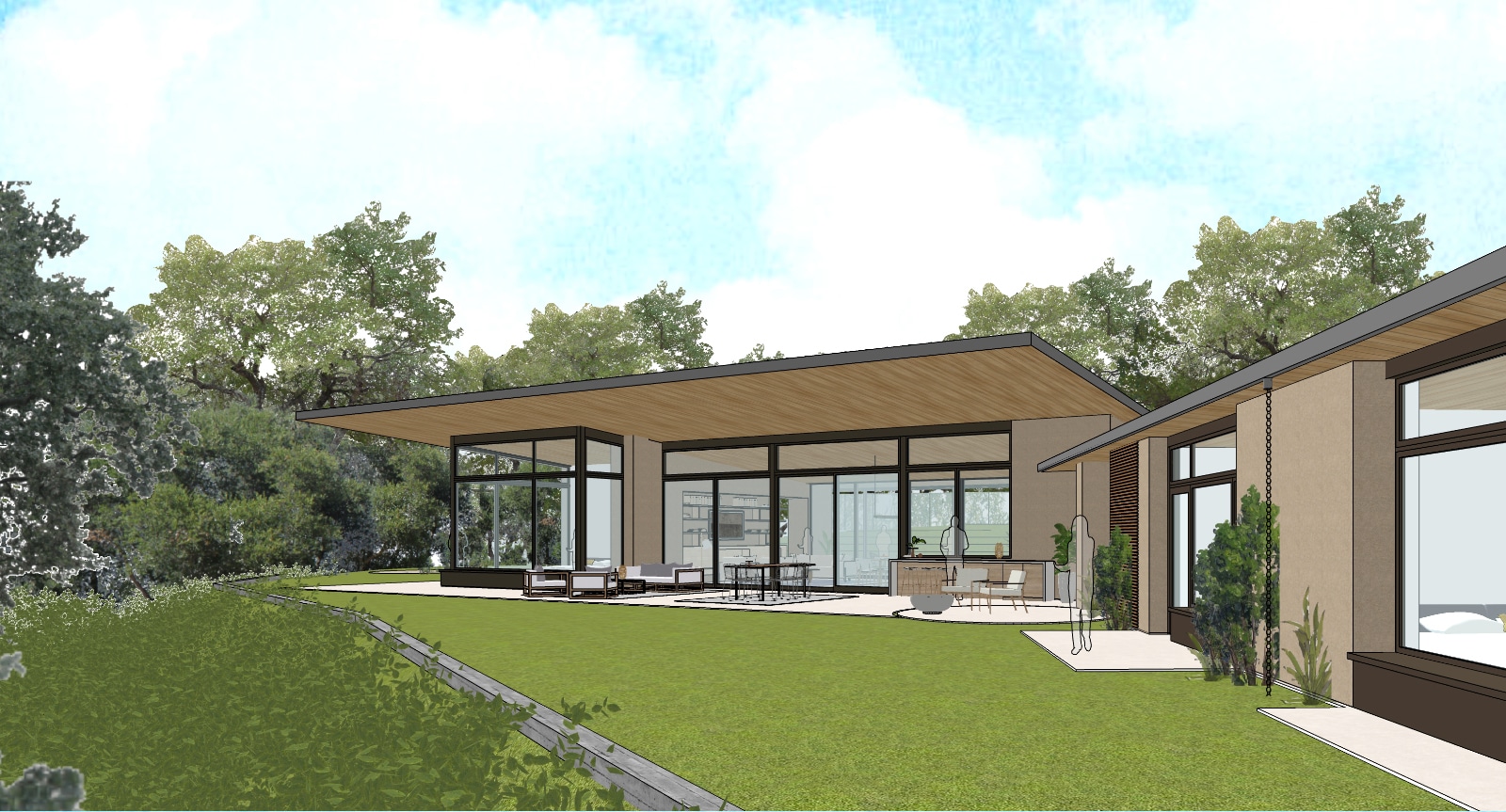 Modern Architect in Santa Barbara preserves oak woodland — Blackbird Architects, Santa Barbara, California - Residential & Commercial
