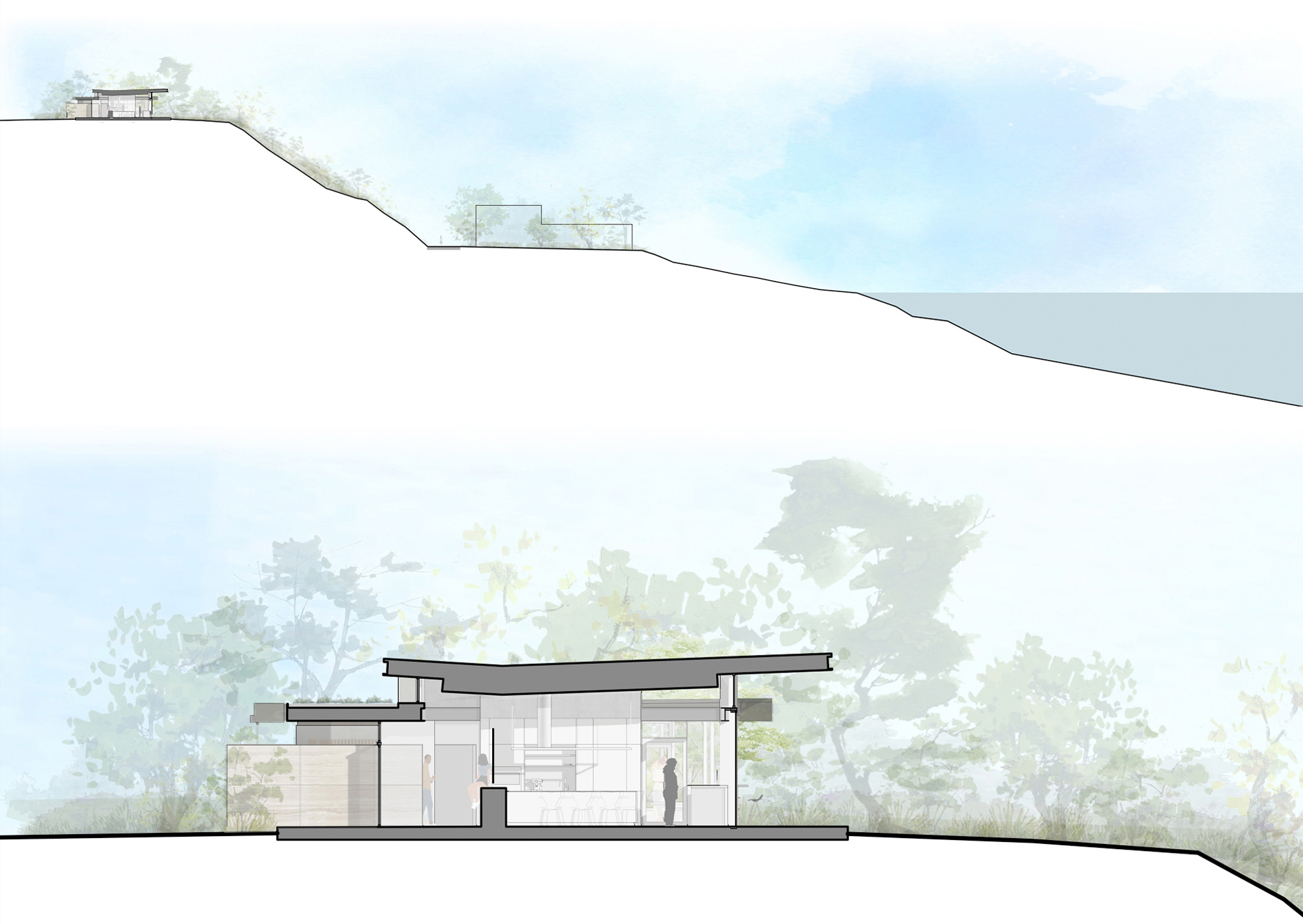 Ocean Bluff Home, modern coastal residence, Blackbird Architects — Blackbird Architects, Santa Barbara, California - Residential & Commercial
