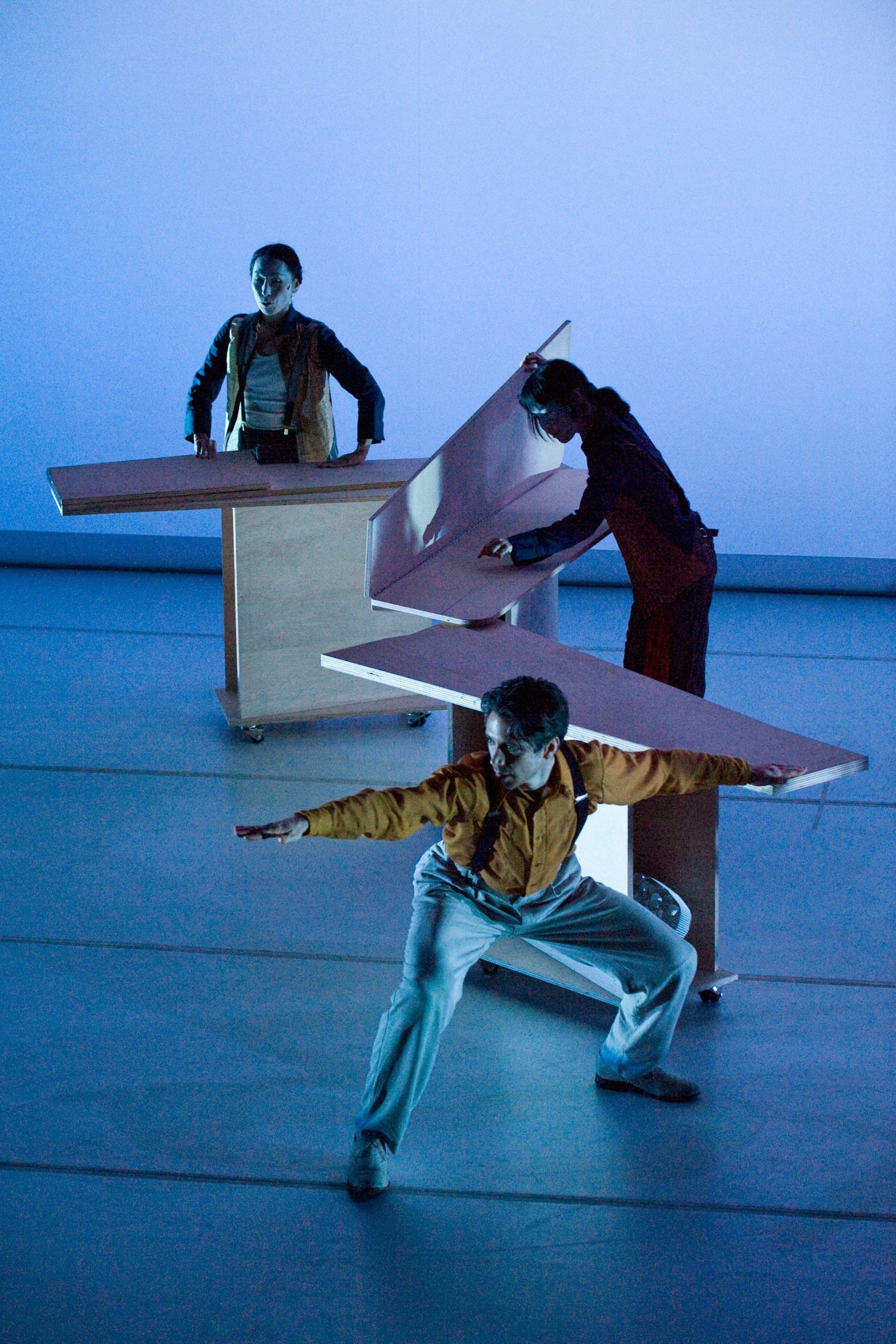 “Concorde Table” for Degenerate Art Ensemble’s Performance of On the Beach — Olson Kundig