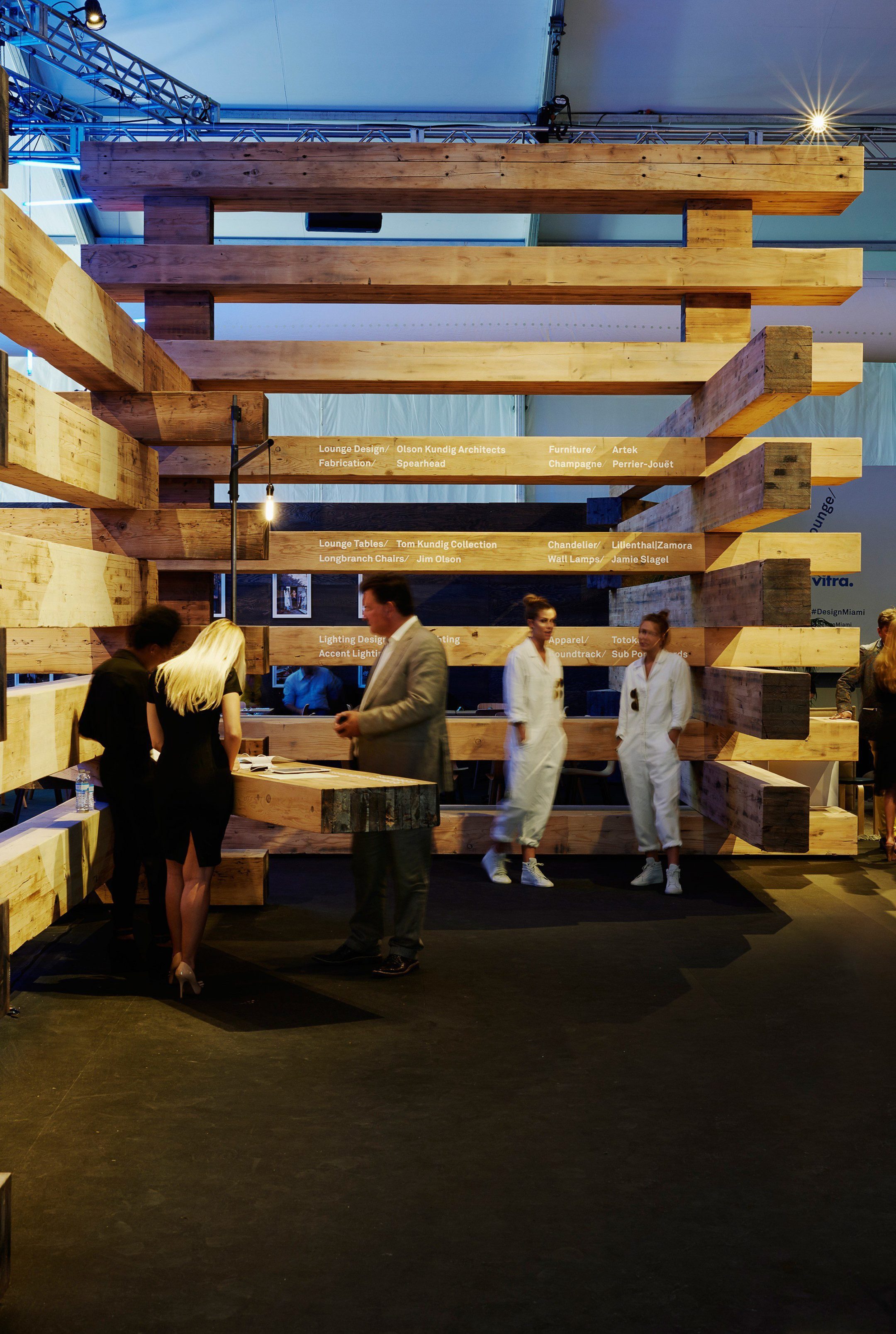 Olson Kundig — 38 Beams — The Collectors Lounge at Design Miami, 2014 — Olson Kundig