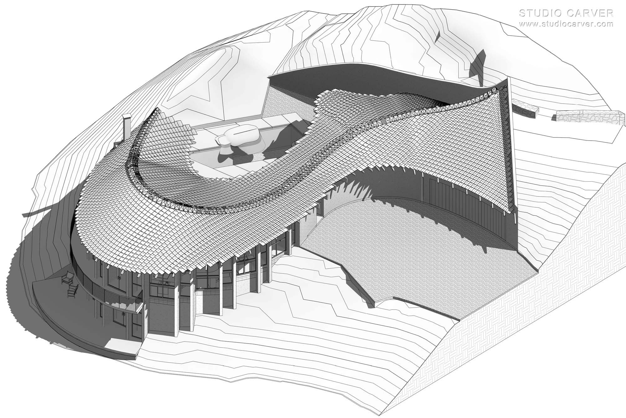 Dragon's Den Contemporary Architecture — Studio Carver Architects