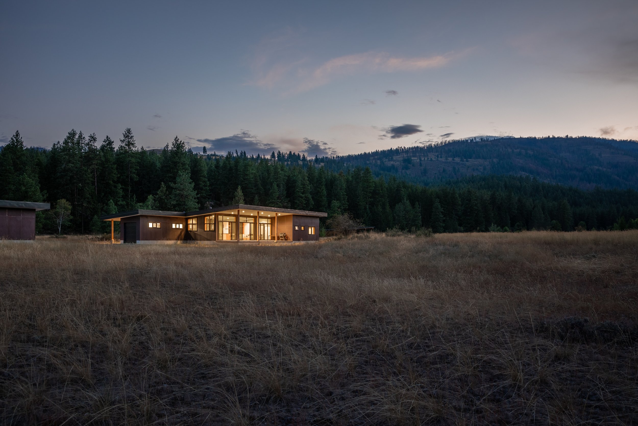 Wolf Creek Retreat — CABIN <br/>METHOW VALLEY, WASHINGTON — CAST architecture - Seattle Architect Modern Architect