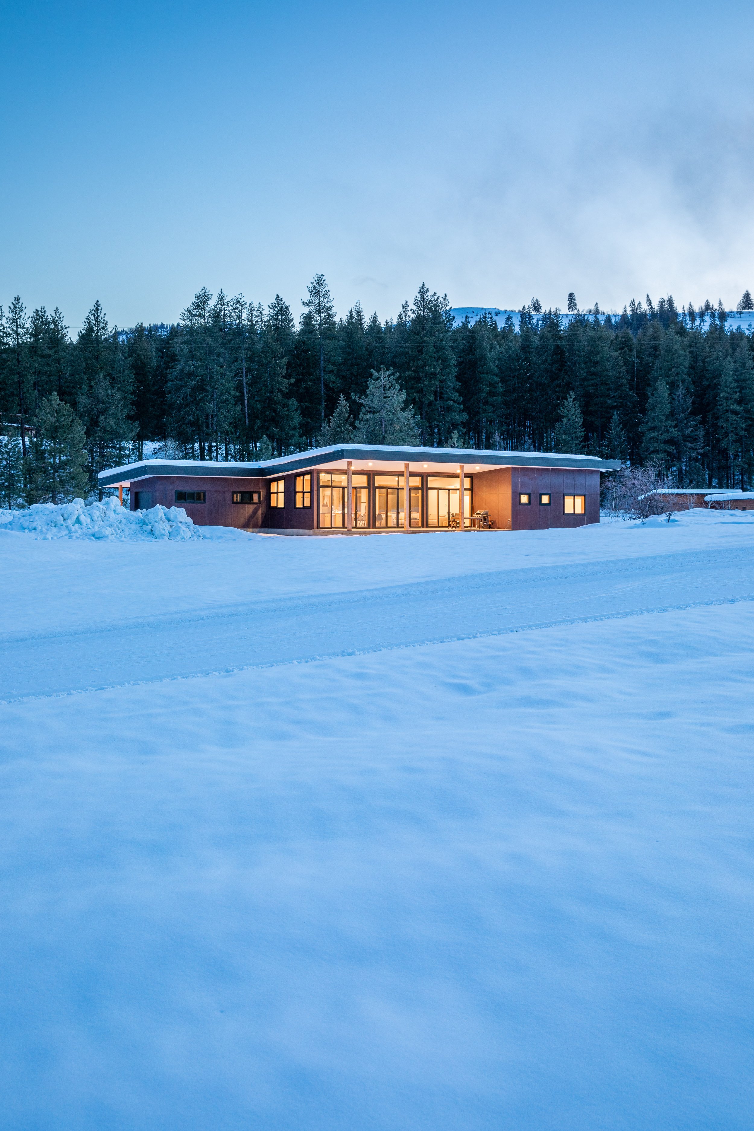 Wolf Creek Retreat — CABIN <br/>METHOW VALLEY, WASHINGTON — CAST architecture - Seattle Architect Modern Architect