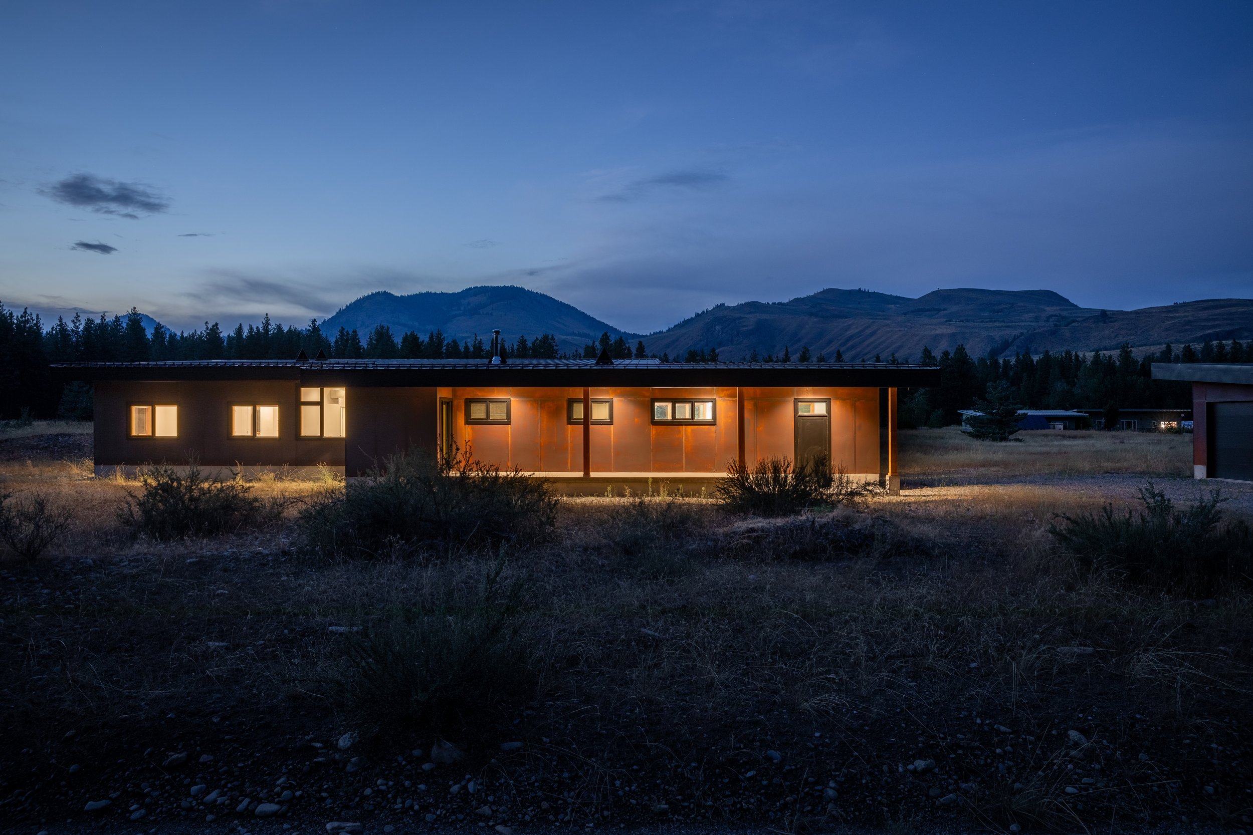 Wolf Creek Retreat — CABIN <br/>METHOW VALLEY, WASHINGTON — CAST architecture - Seattle Architect Modern Architect