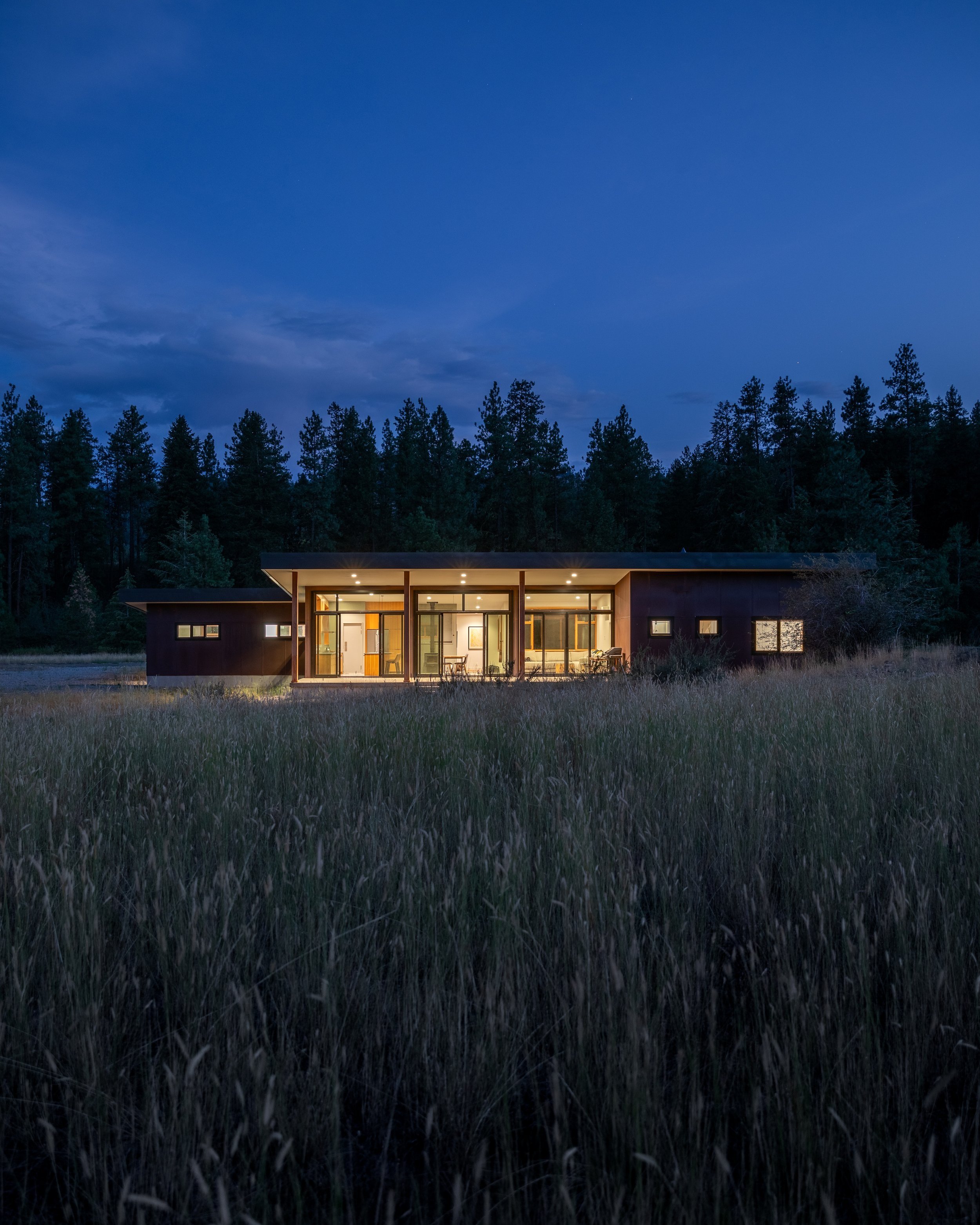Wolf Creek Retreat — CABIN <br/>METHOW VALLEY, WASHINGTON — CAST architecture - Seattle Architect Modern Architect