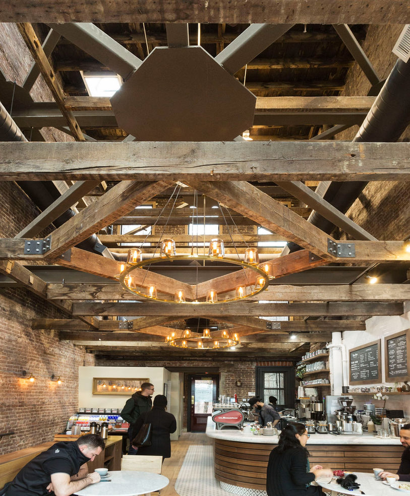 Partners Coffee LIC -a bespoke espresso bar in anempty brick shell — Studio Vural Architects