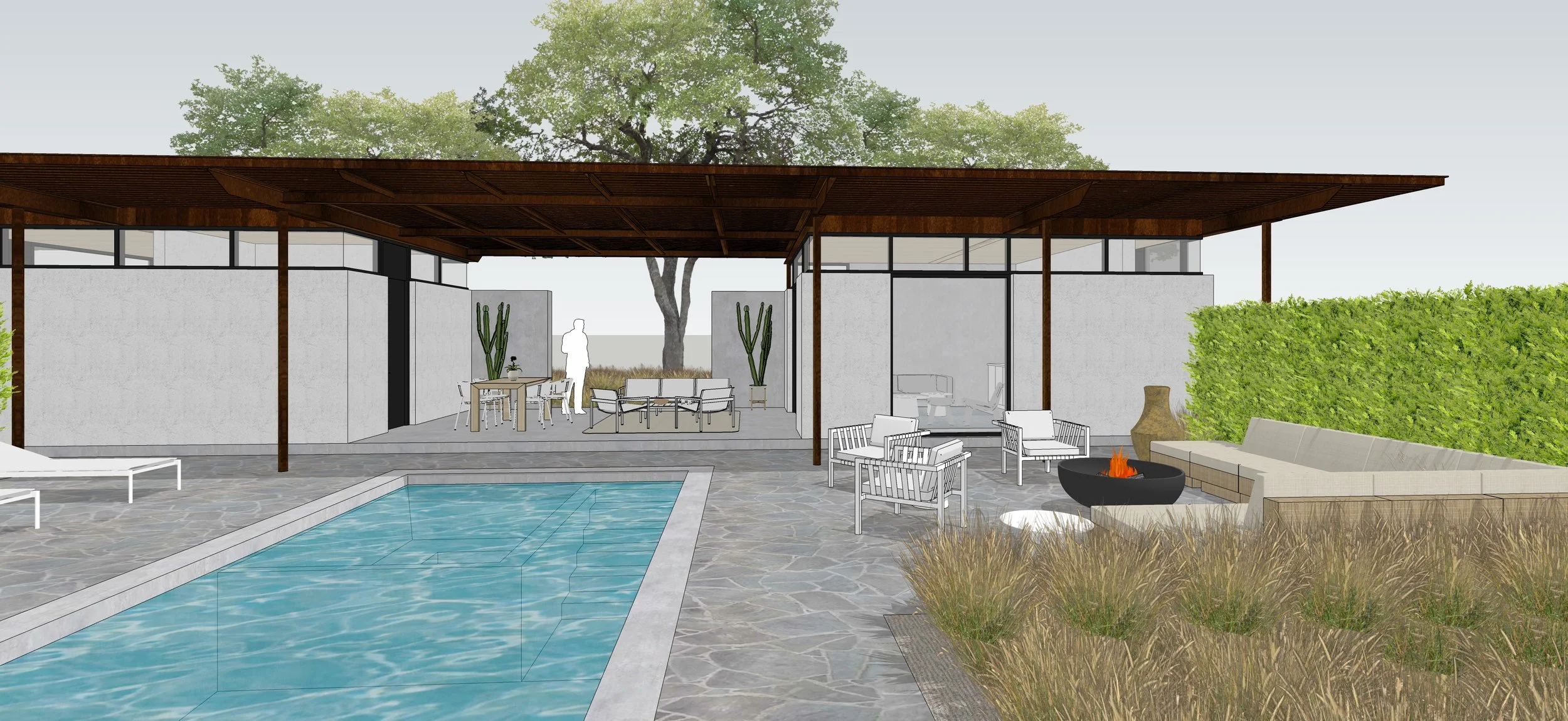 OJAI VALLEY POOL & GUEST HOUSEOjai, CA710 SF — Tim Gorter Architects