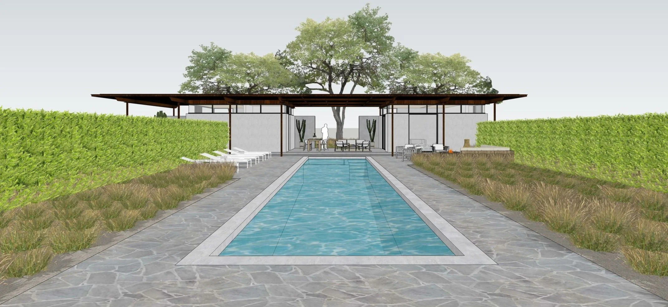 OJAI VALLEY POOL & GUEST HOUSEOjai, CA710 SF — Tim Gorter Architects