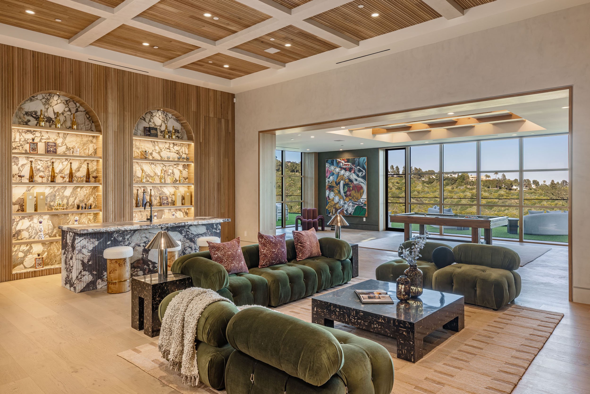 Beverly Crest Beverly Hills modern luxury terraced hillside home — whipple russell architects