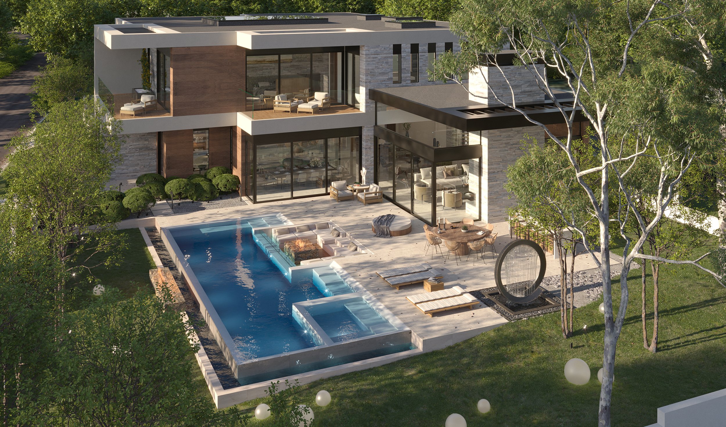 bonhill, a modern brentwood, los angeles home for luxury resort style indoor outdoor living — whipple russell architects