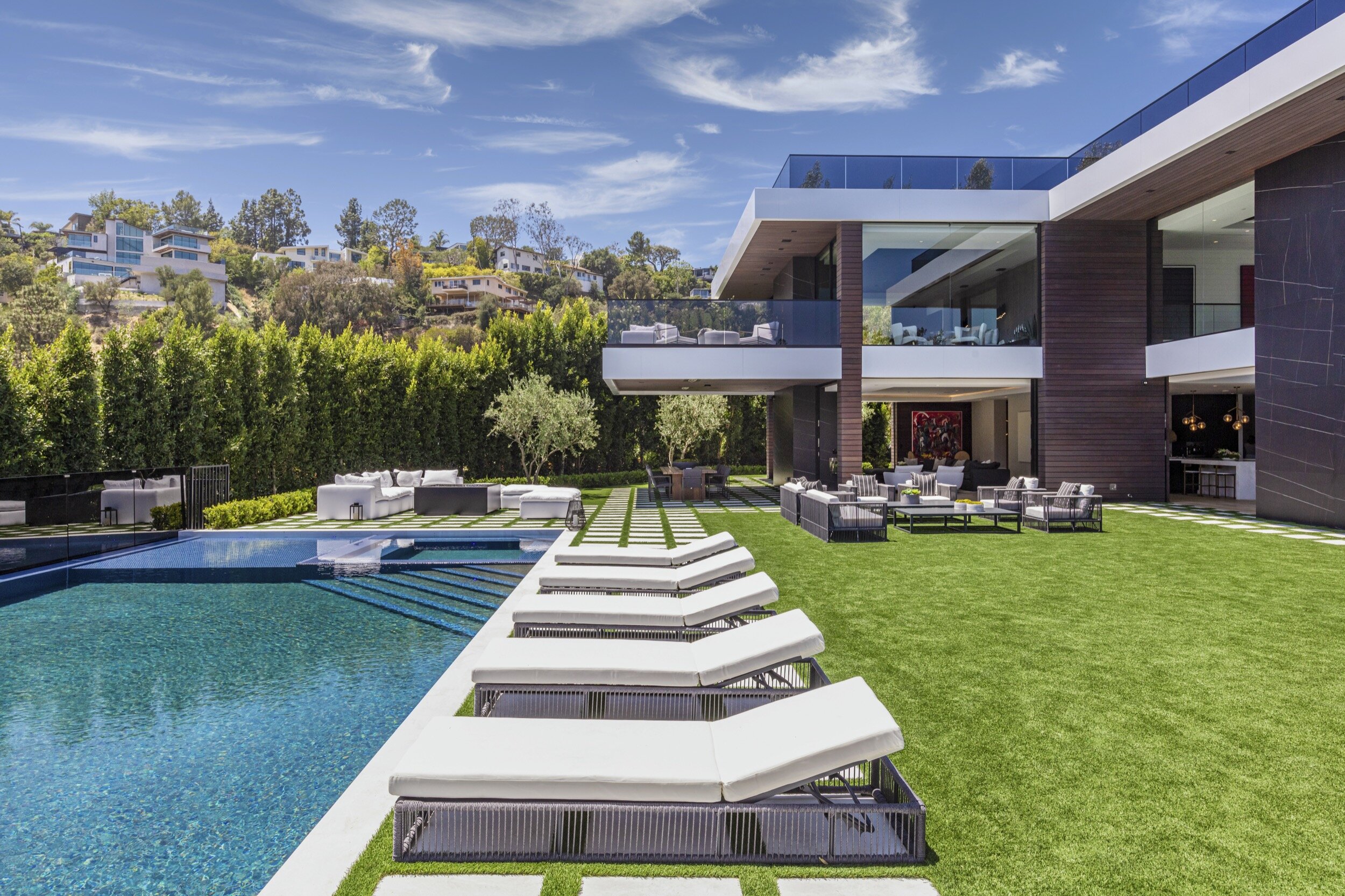 bundy drive, a modern resort style home with luxury entertainment spaces in brentwood, la — whipple russell architects