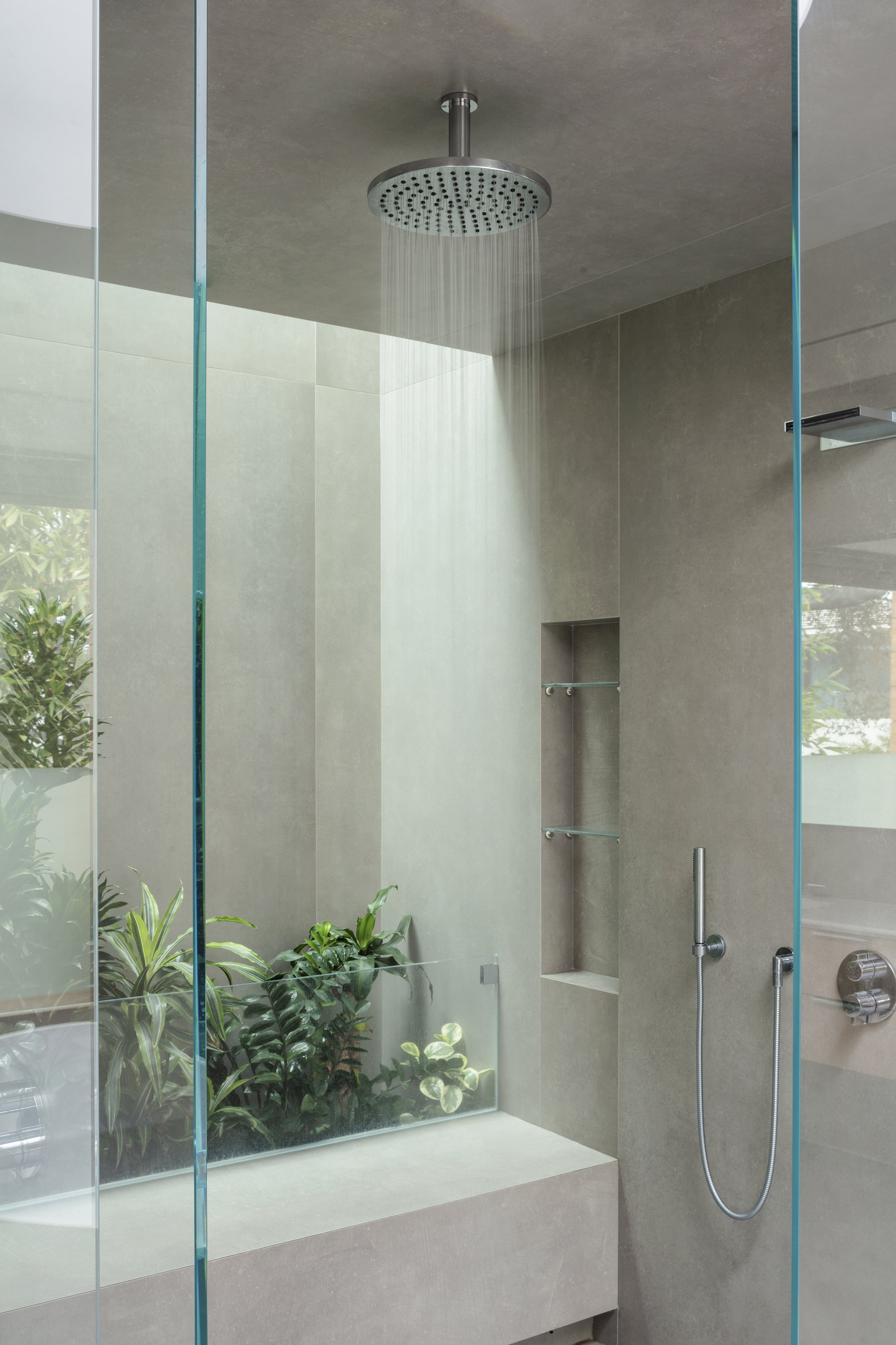 coral house, a luxury resort style santa monica home with teak accents, glass walls & pool — whipple russell architects