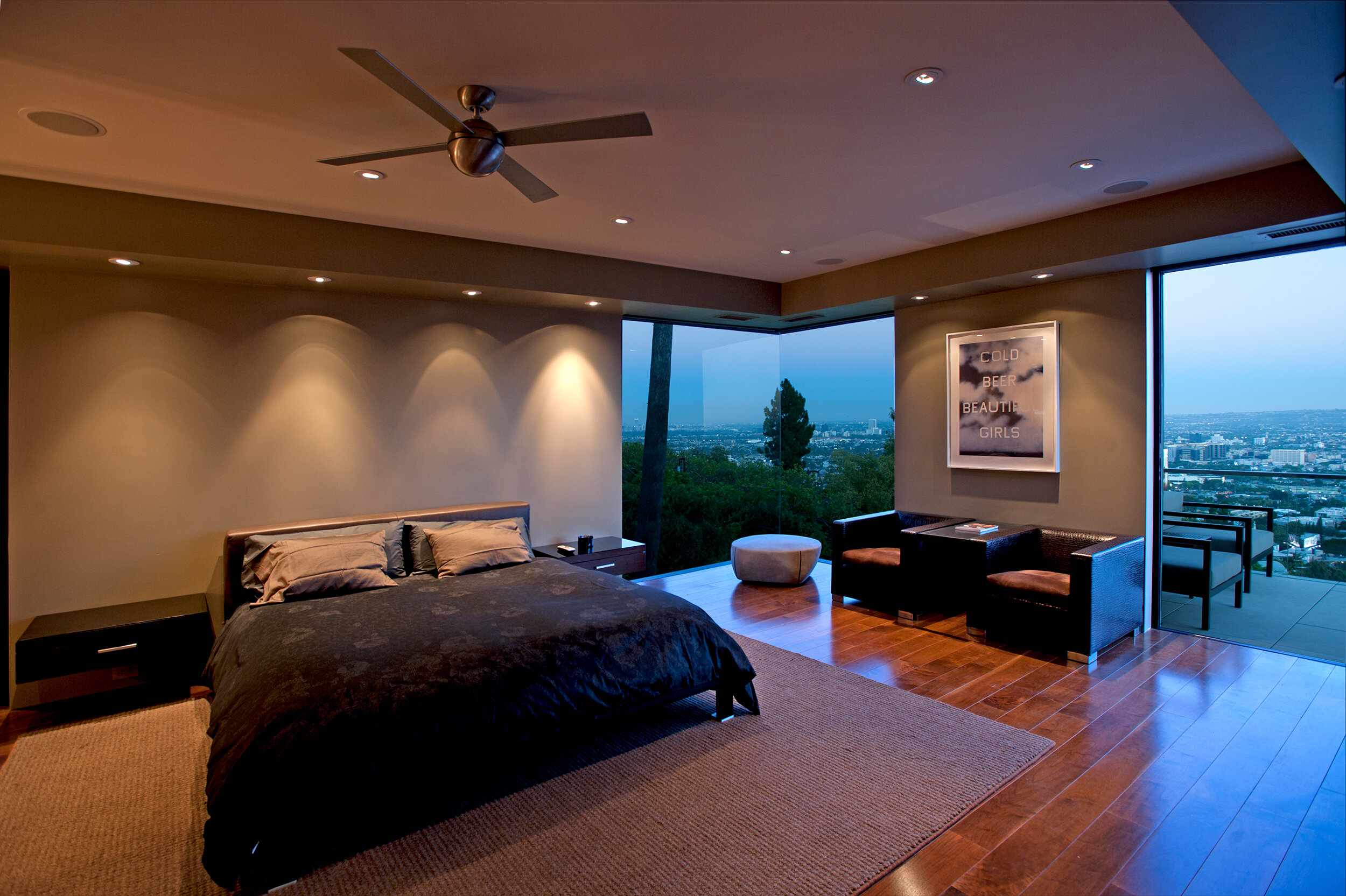 cordell drive, a modern luxury hillside home with pool & views from high up in the hollywood hills — whipple russell architects