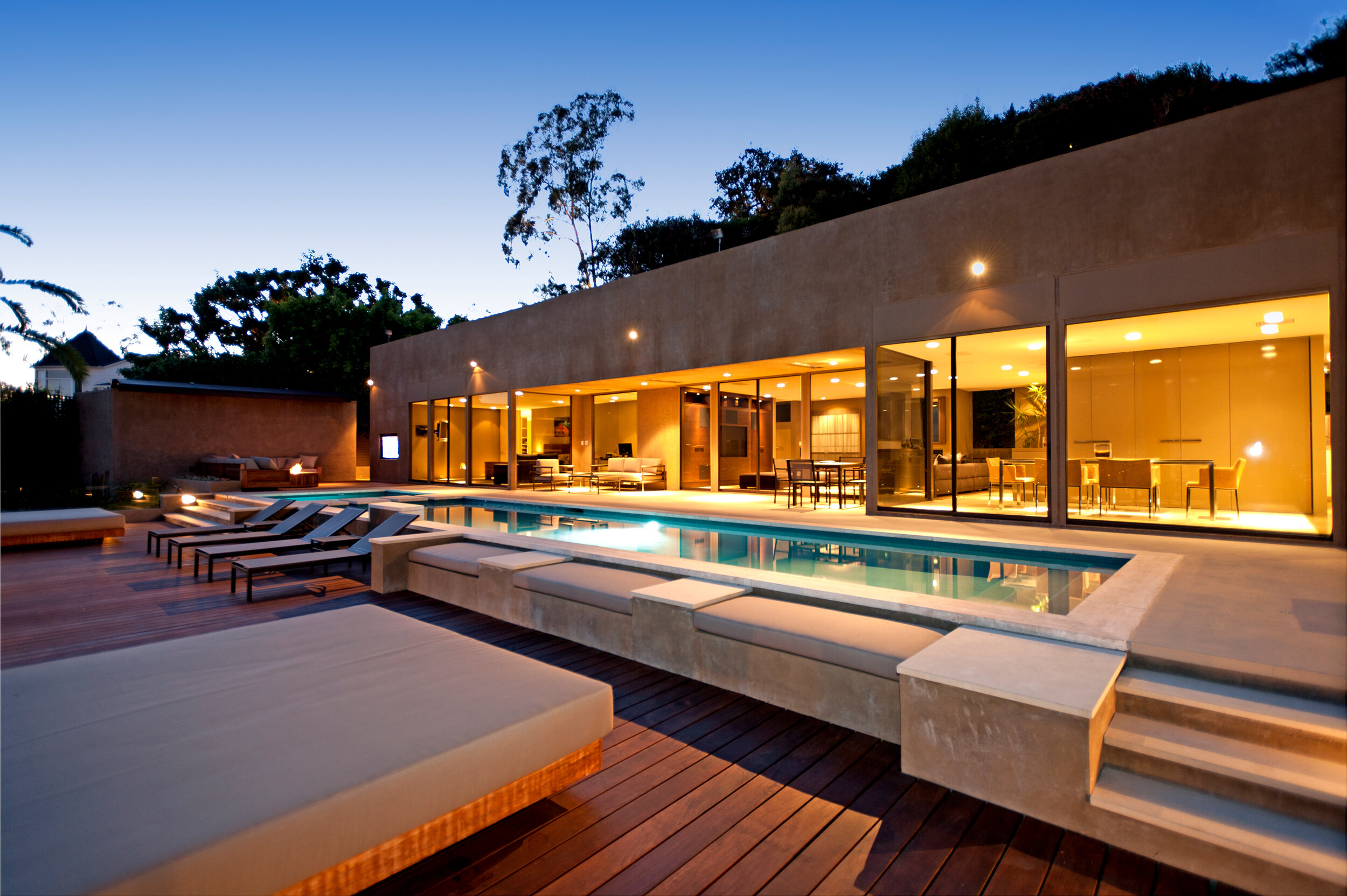 cordell drive, a modern luxury hillside home with pool & views from high up in the hollywood hills — whipple russell architects