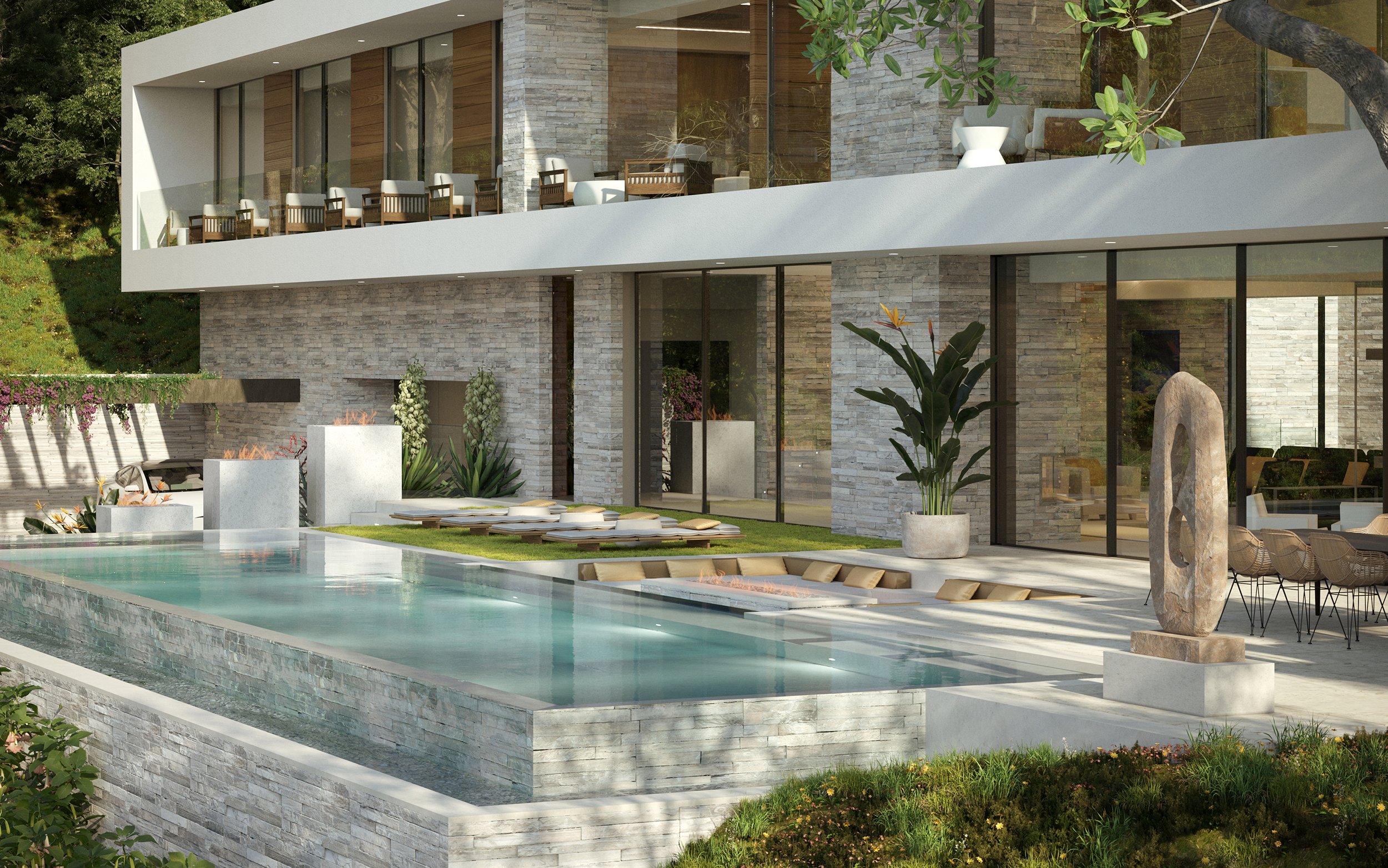 rising glen hollywood hills luxury modern home — whipple russell architects