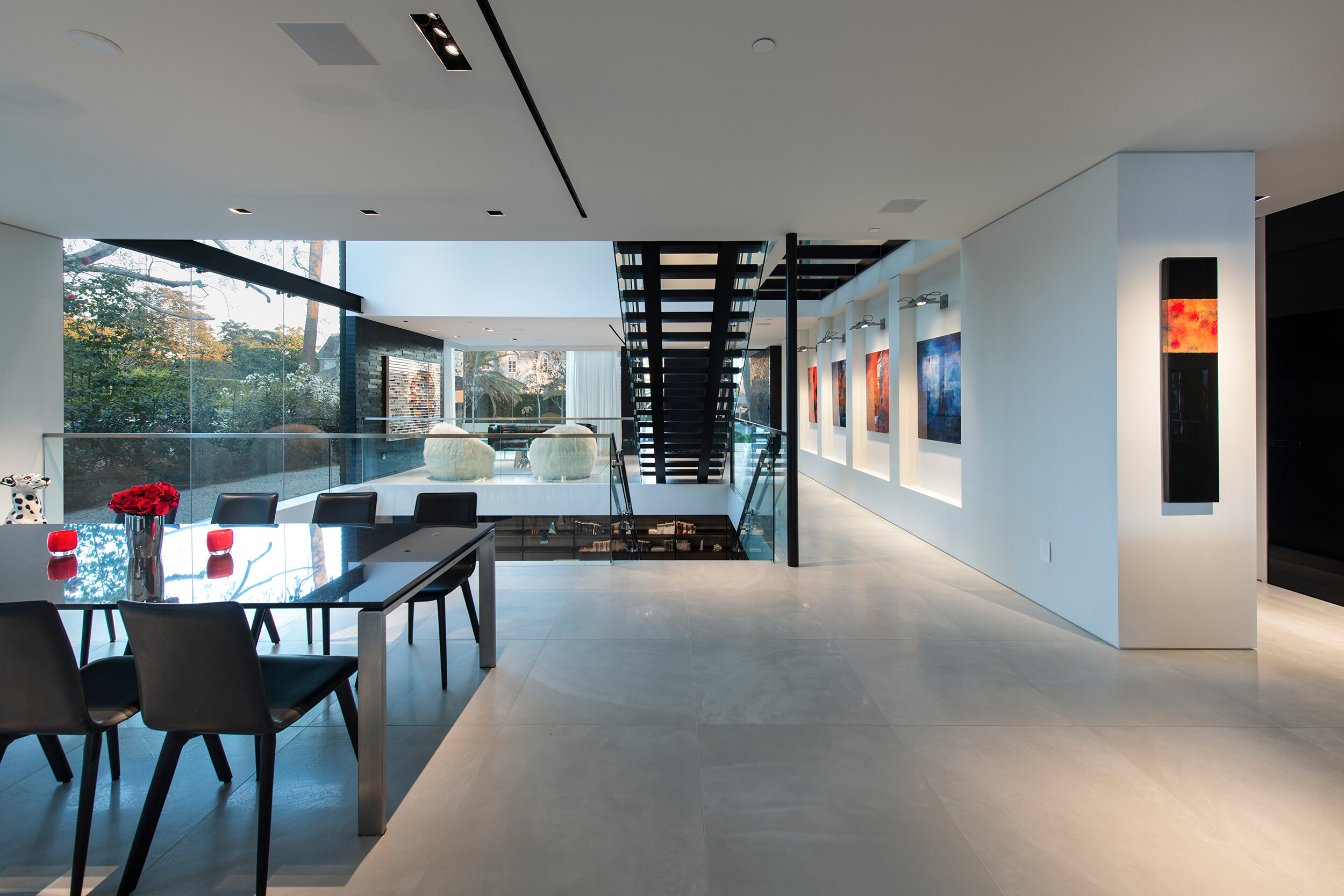 georgina avenue, a luxury live/work loft style home in santa monica with modern skylit atrium — whipple russell architects