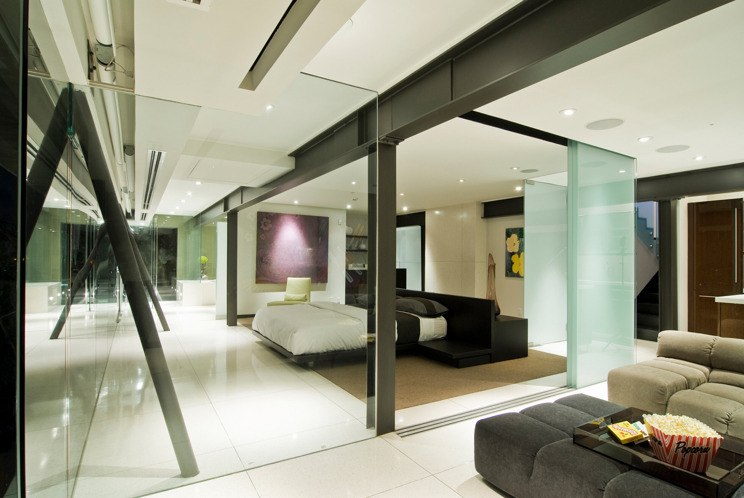 harold way, an ultra modern hollywood hills home with luxury glass walls for panoramic city views — whipple russell architects