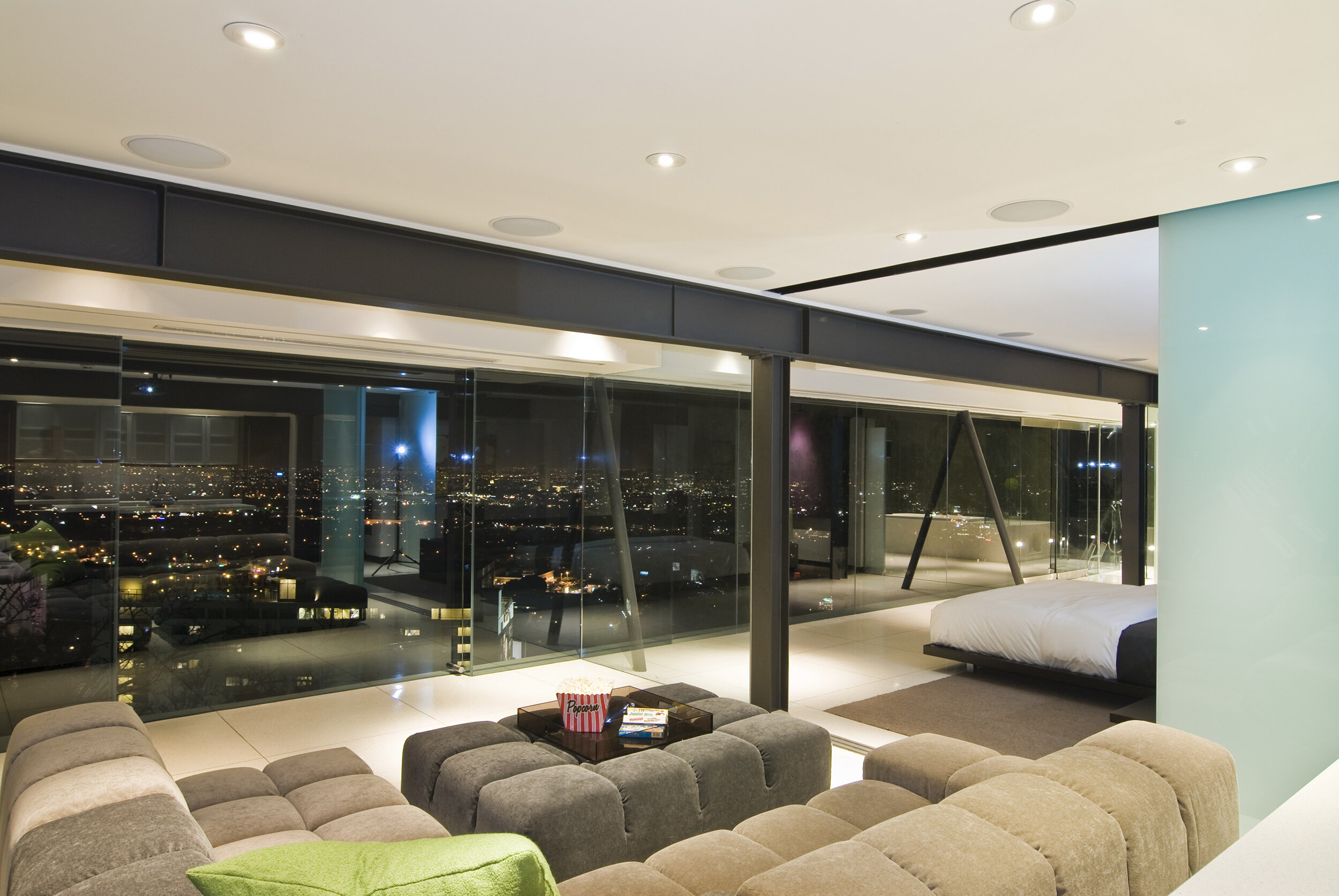 harold way, an ultra modern hollywood hills home with luxury glass walls for panoramic city views — whipple russell architects