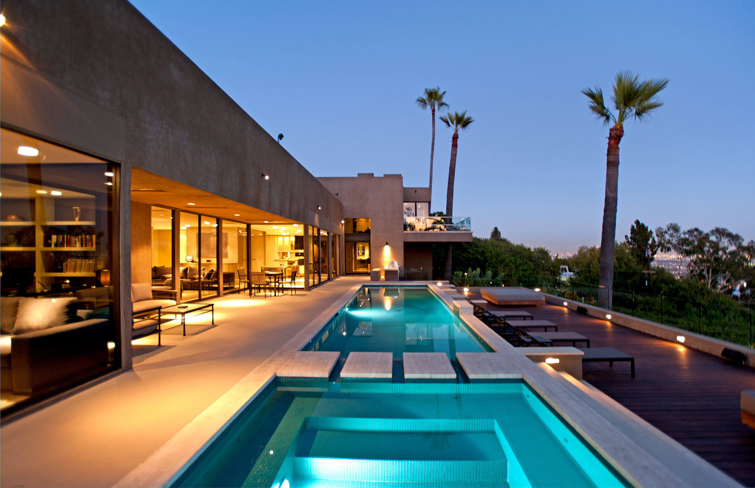 cordell drive, a modern luxury hillside home with pool & views from high up in the hollywood hills — whipple russell architects