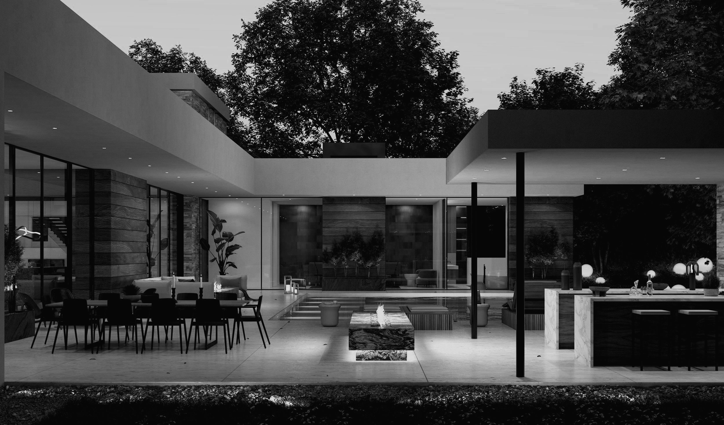 high valley, a modern encino home that opens on a resort style pool terrace for outdoor living — whipple russell architects