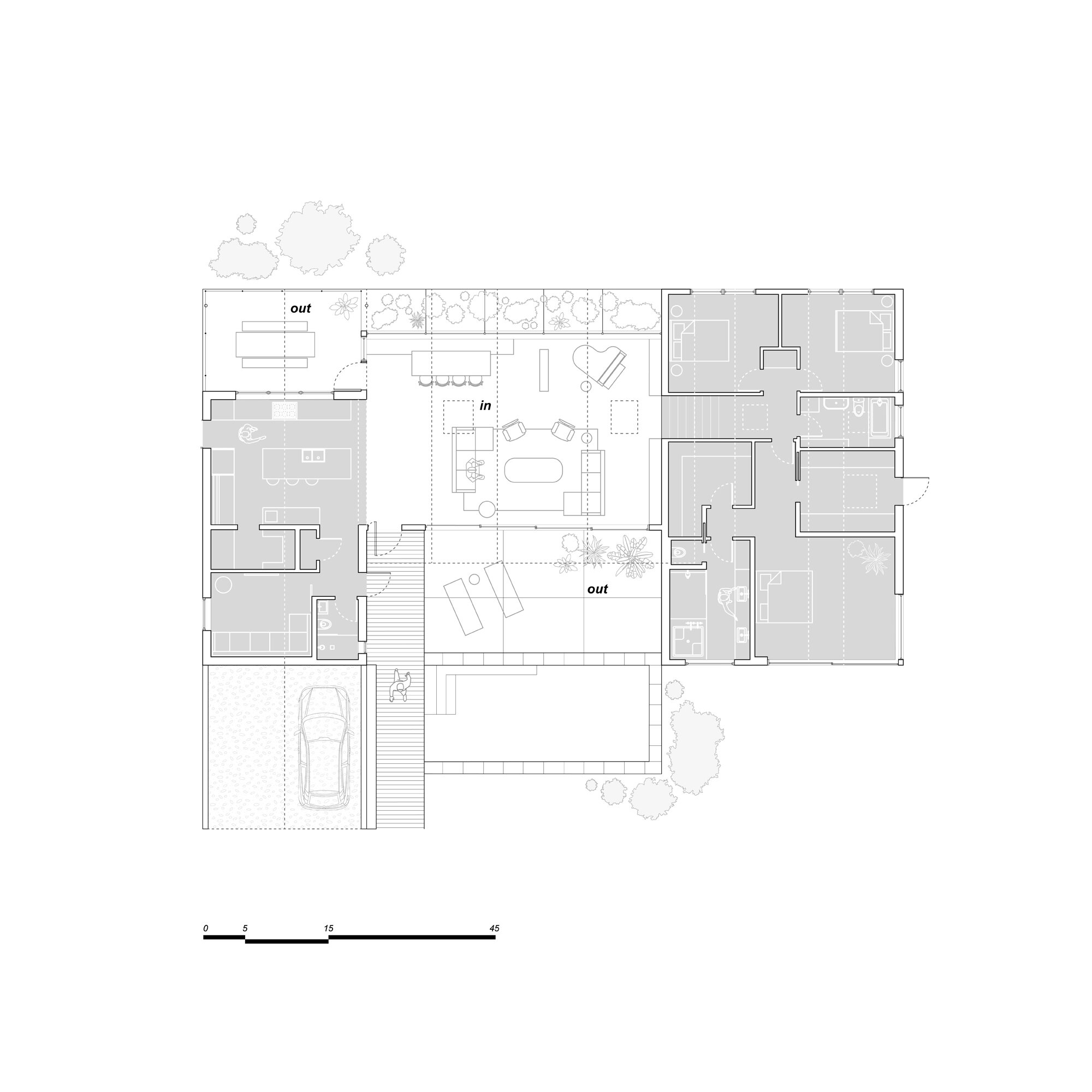 House Stepping Down A Hill — BESTOR ARCHITECTURE