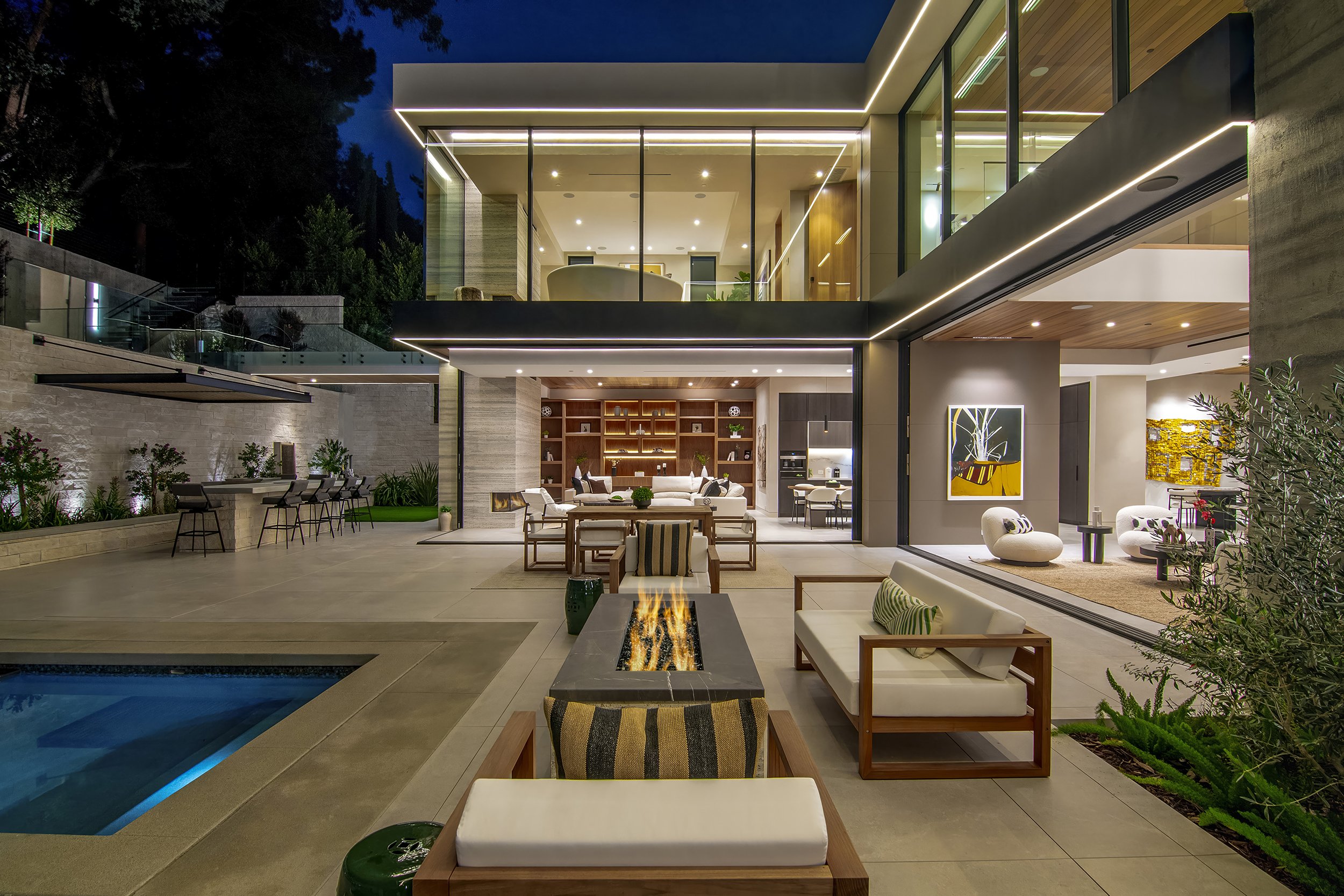 hutton drive 2641, a modern indoor outdoor beverly hills home with luxury saltwater pool — whipple russell architects