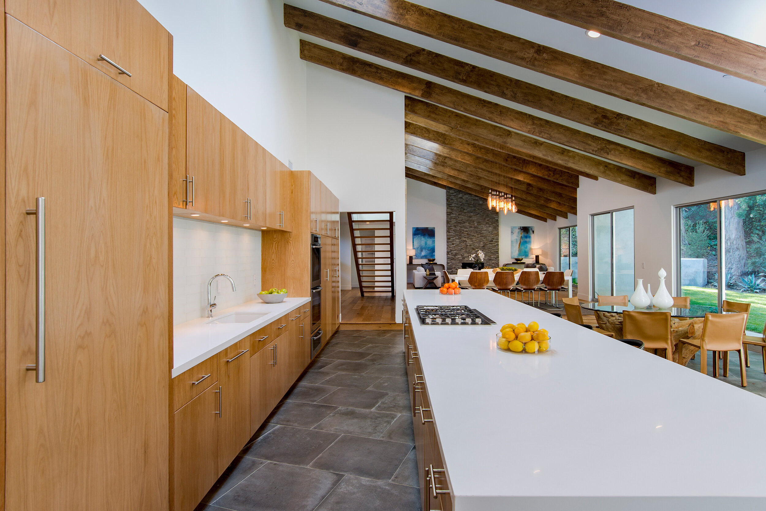 lancer court, a luxury beverly hills ranch home with modern indoor outdoor open plan living & pool — whipple russell architects