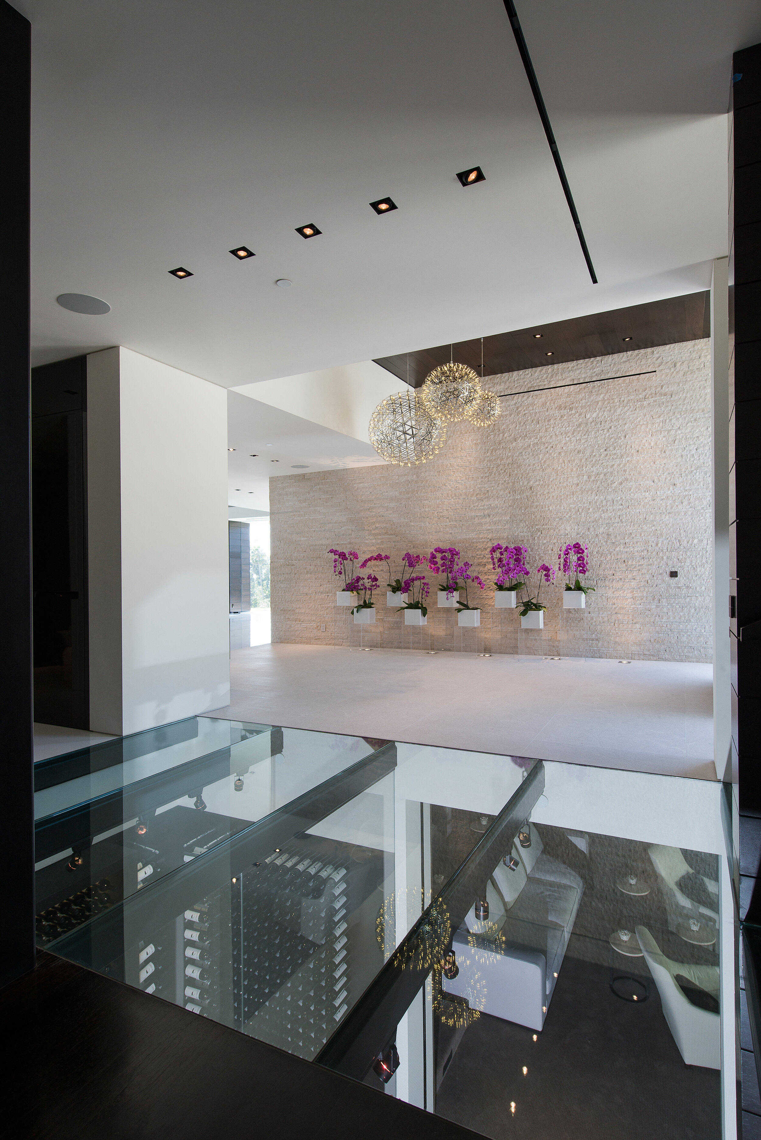 modern beverly hills home with moat style pool, hilltop views & fire features — whipple russell architects