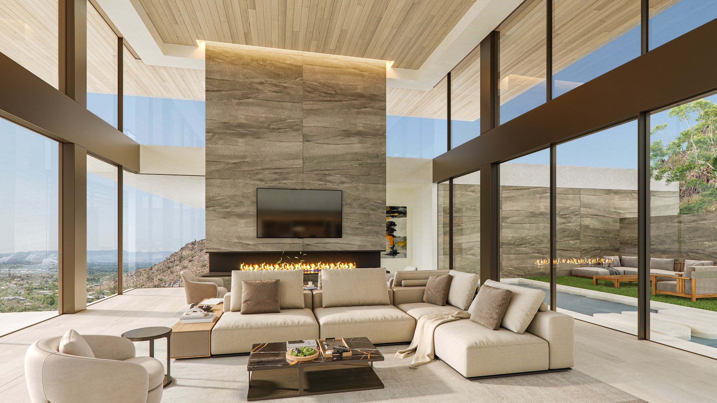 paradise valley, a luxury hillside desert home in scottsdale, arizona — whipple russell architects