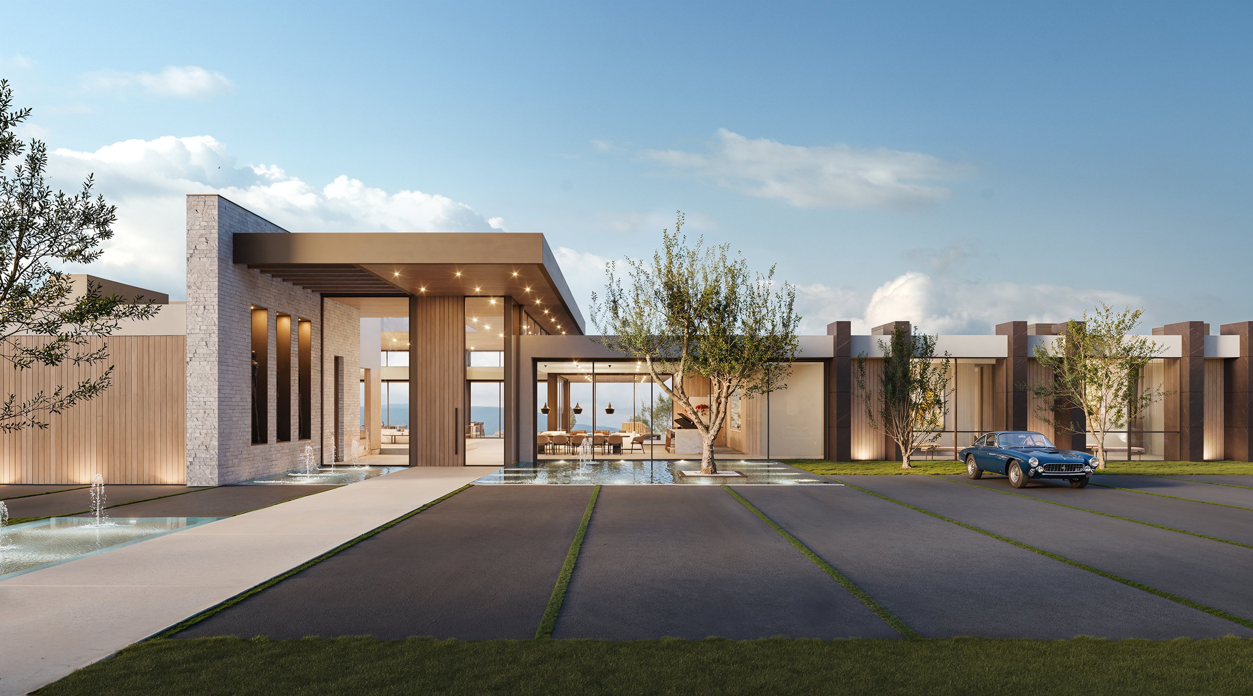 pinnacle house, a luxury modern hilltop estate for resort style living in san diego, california — whipple russell architects