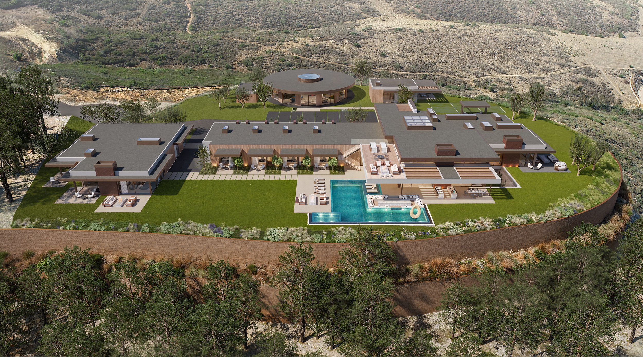 pinnacle house, a luxury modern hilltop estate for resort style living in san diego, california — whipple russell architects