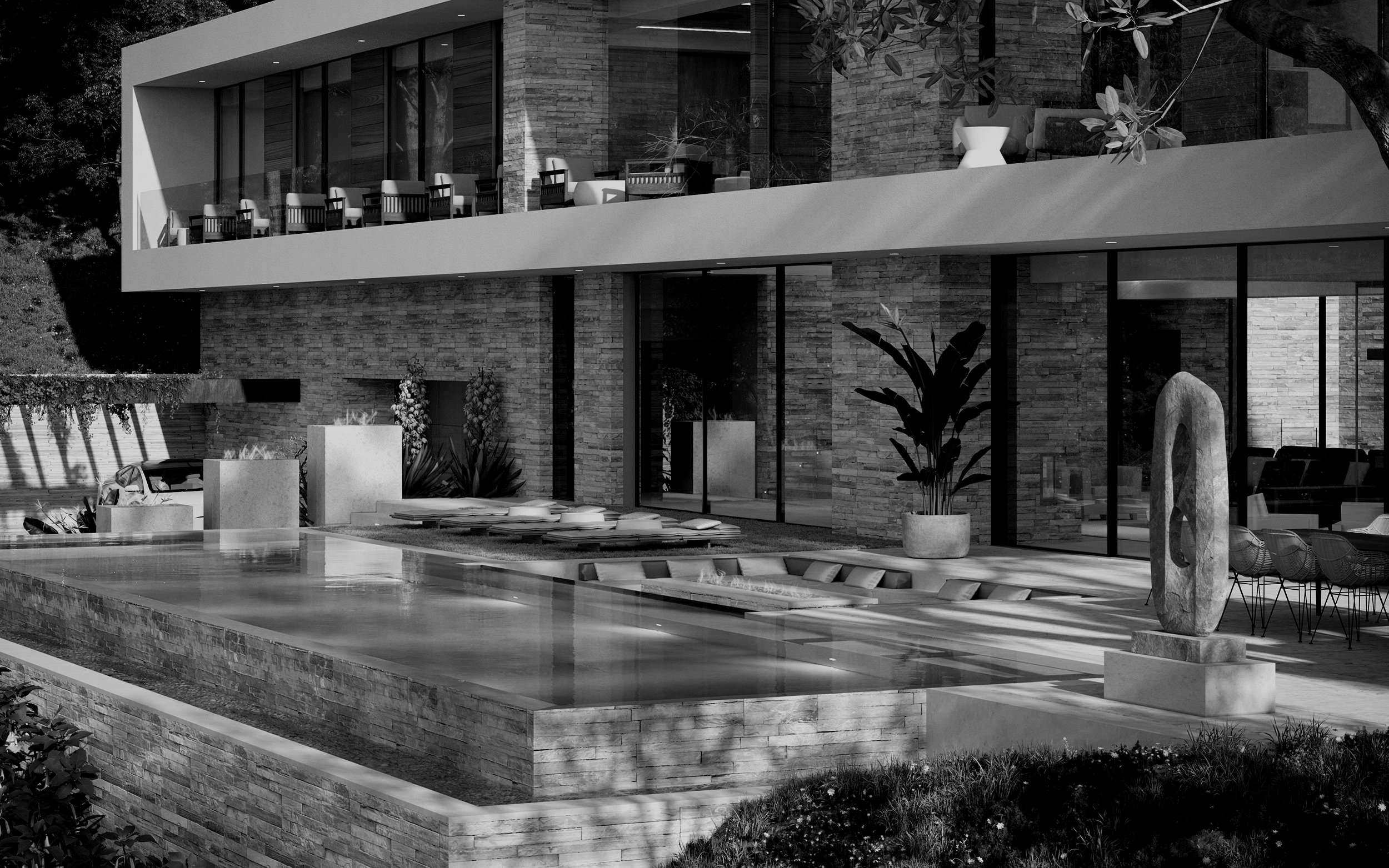 rising glen, a custom modern hollywood hills luxury home for resort style indoor outdoor living — whipple russell architects