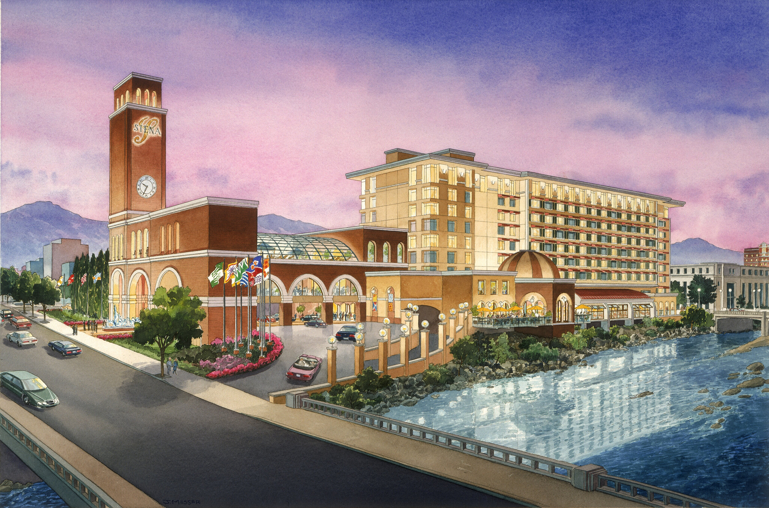 siena hotel spa, a modern river — whipple russell architects