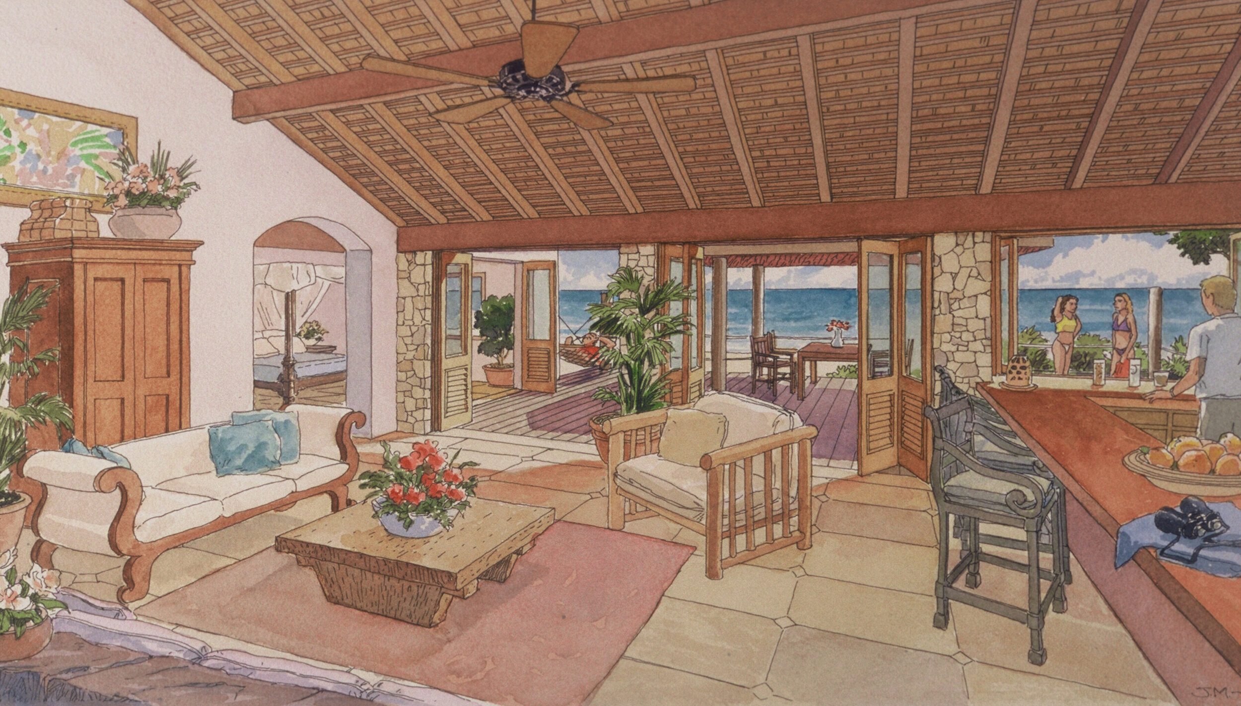 white island resort, a modern indoor outdoor luxury hotel with ocean views in grenada — whipple russell architects