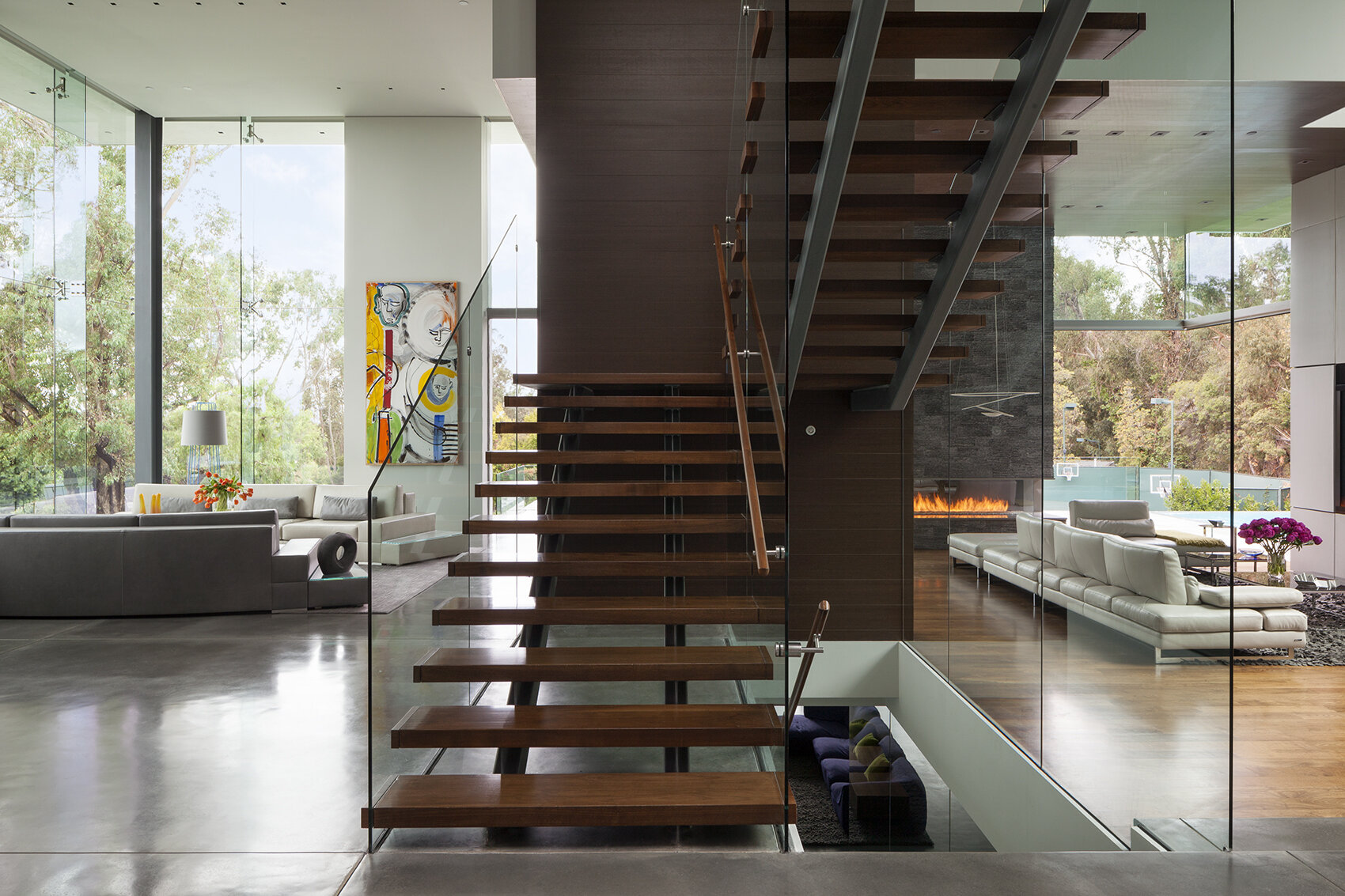 summit house, a sustainable beverly hills luxury home with modern glass wall open volume design — whipple russell architects